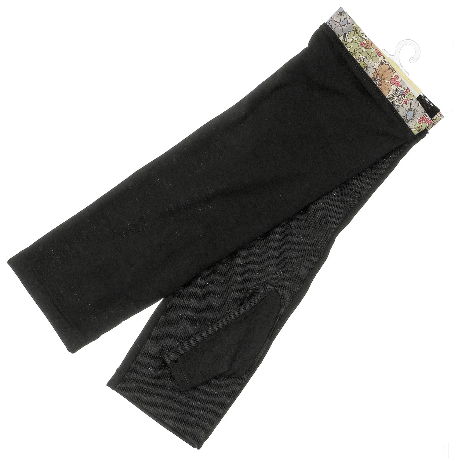 接触冷感 花柄UVアームカバー ミドル丈 - 画像4