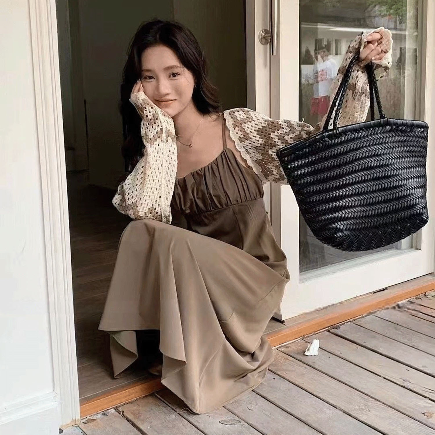 ニットアームボレロ - 画像4