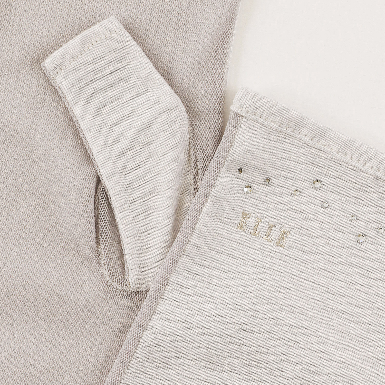 ELLE ラインストーンセミロングアームカバー - 画像3