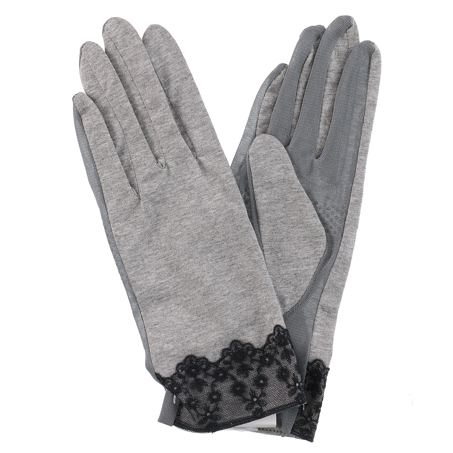 ELLE レース切替UV手袋 - 画像1