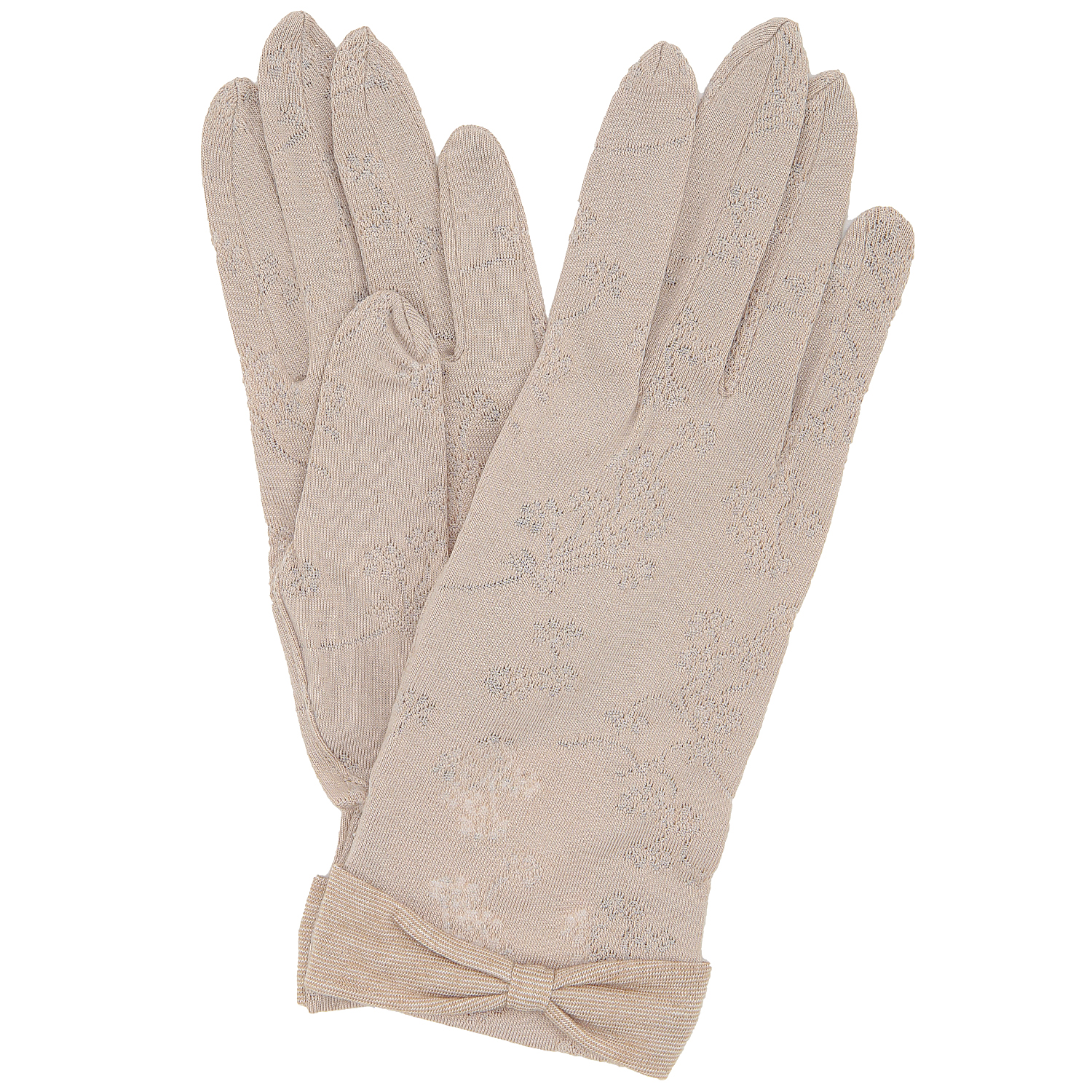 麻入りジャガード手袋 5指 - 画像5