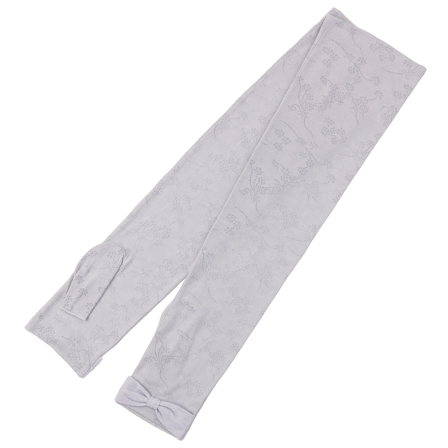 麻入りジャガード指無しアームカバー ribonn