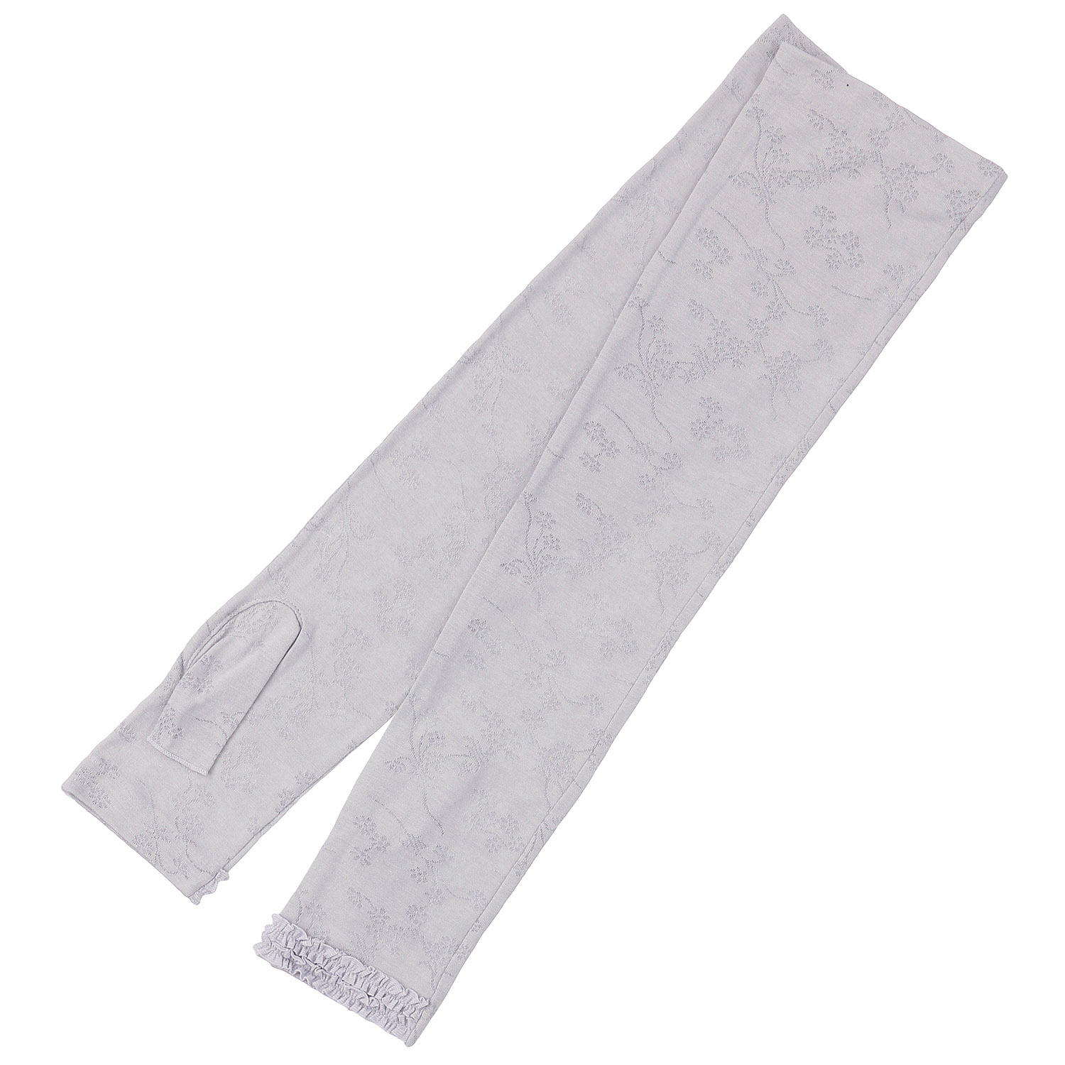 麻入りジャガード指無しアームカバー - 画像2