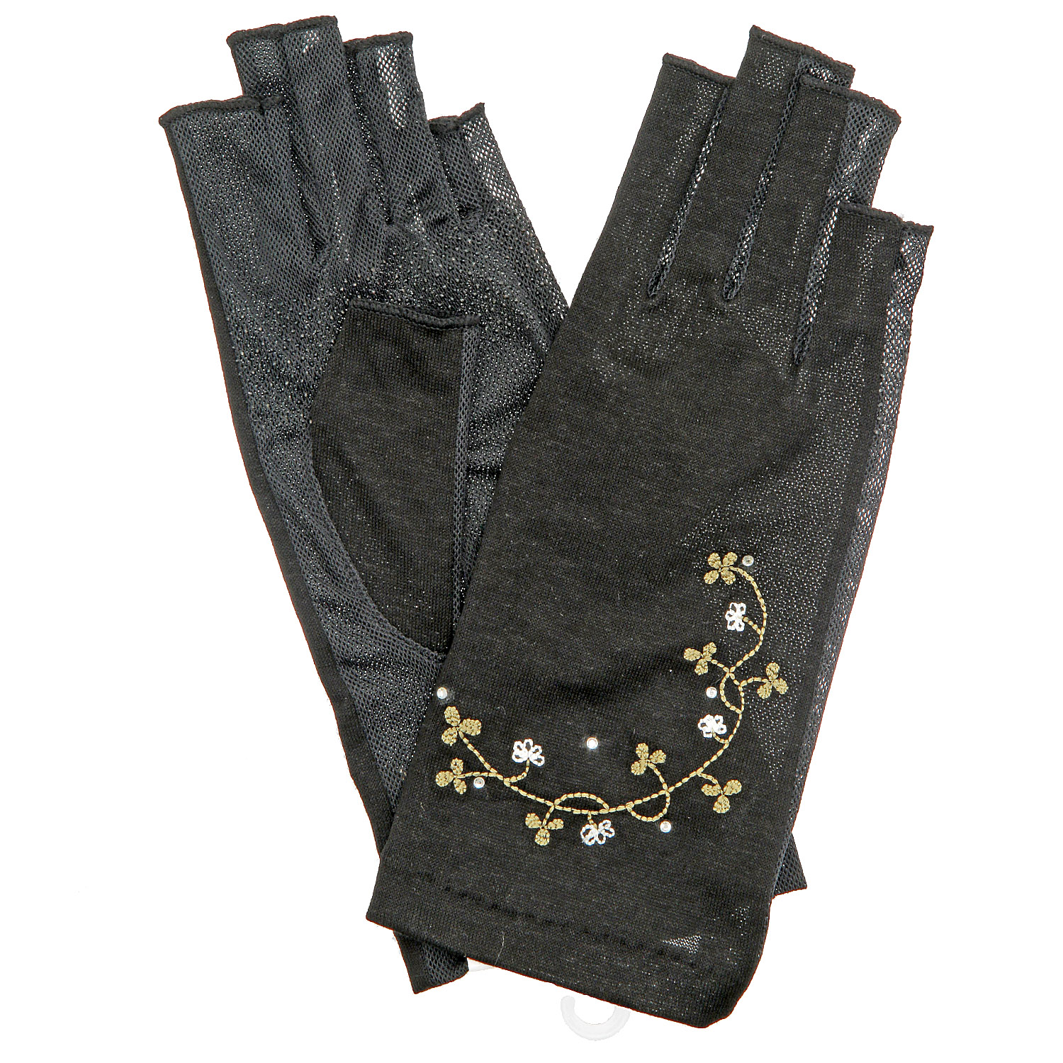 綿麻ショート指切り手袋 - 画像5