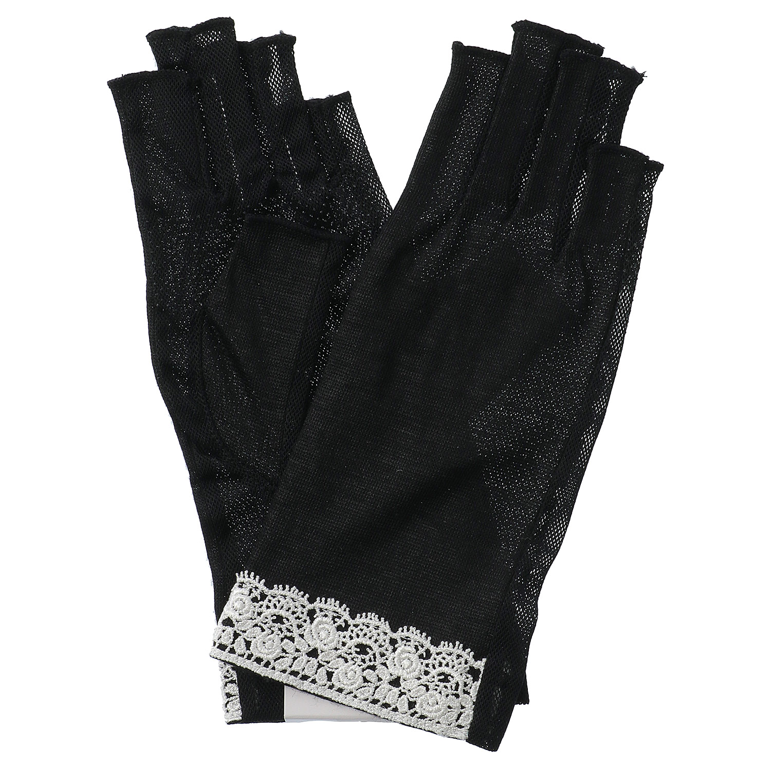 麻ショートレース指切り手袋 - 画像6