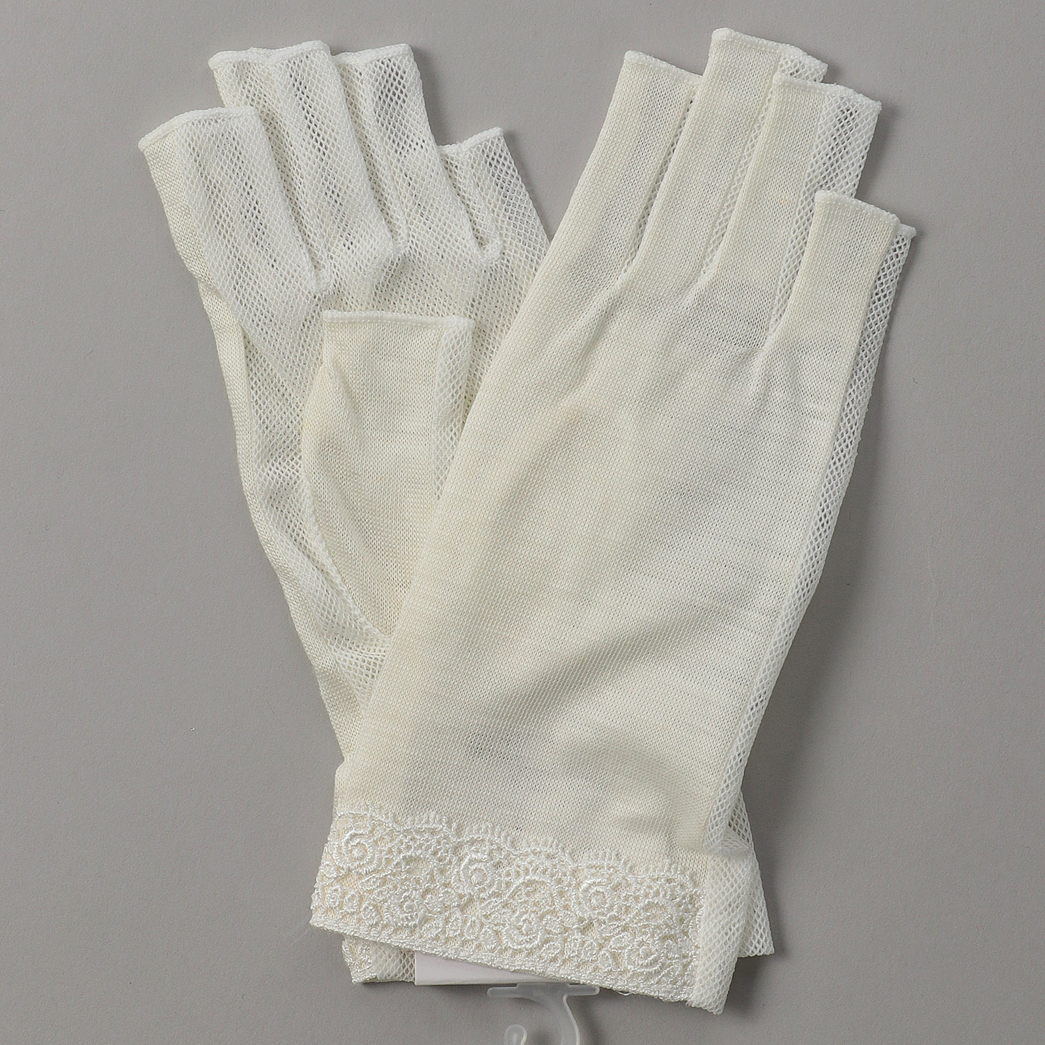 麻ショートレース指切り手袋 - 画像7