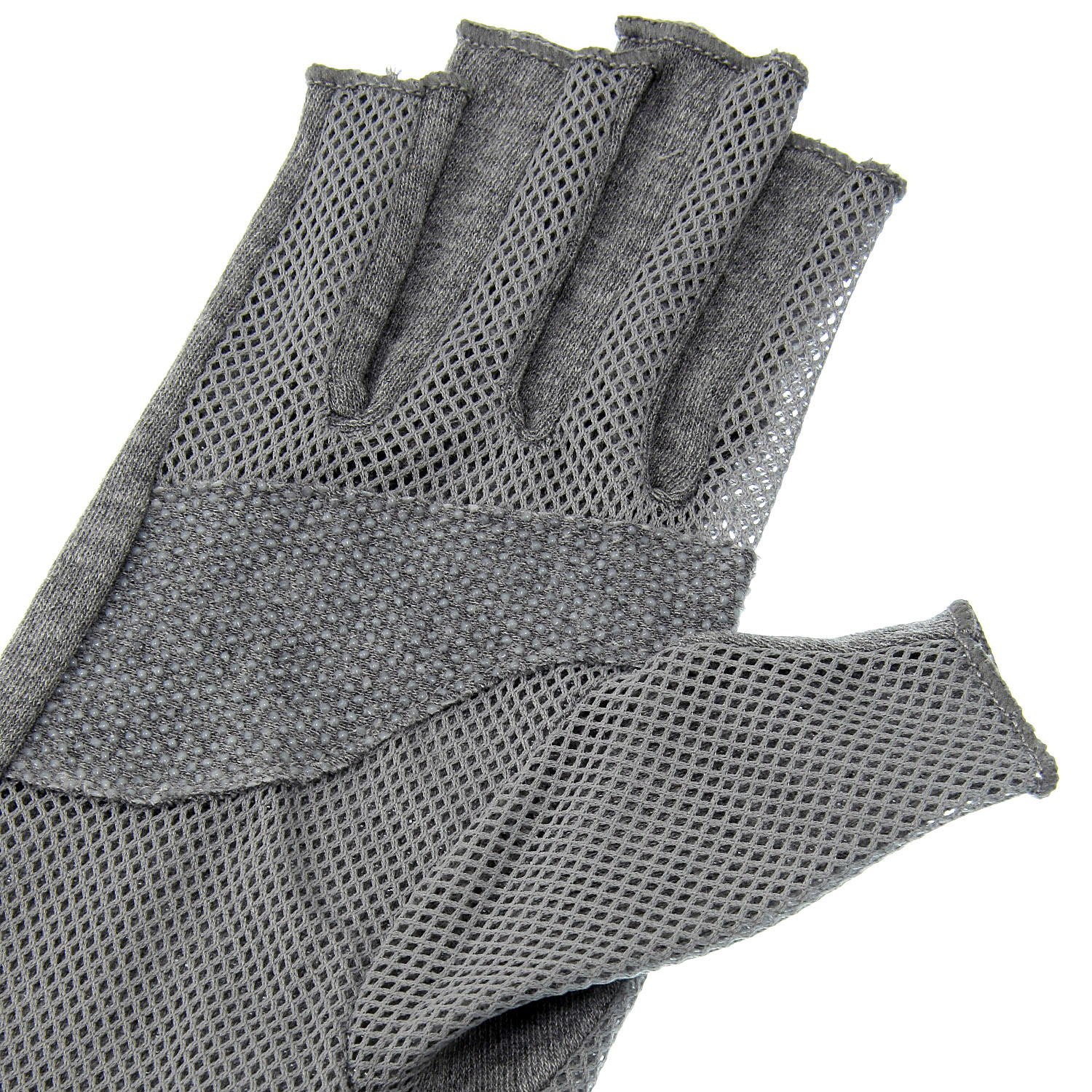 コットンすべり止め付き指切りロングアームカバー - 画像3