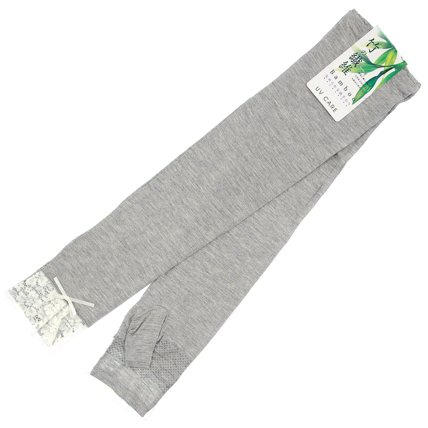 竹繊維 レースロングアームカバー - 画像2