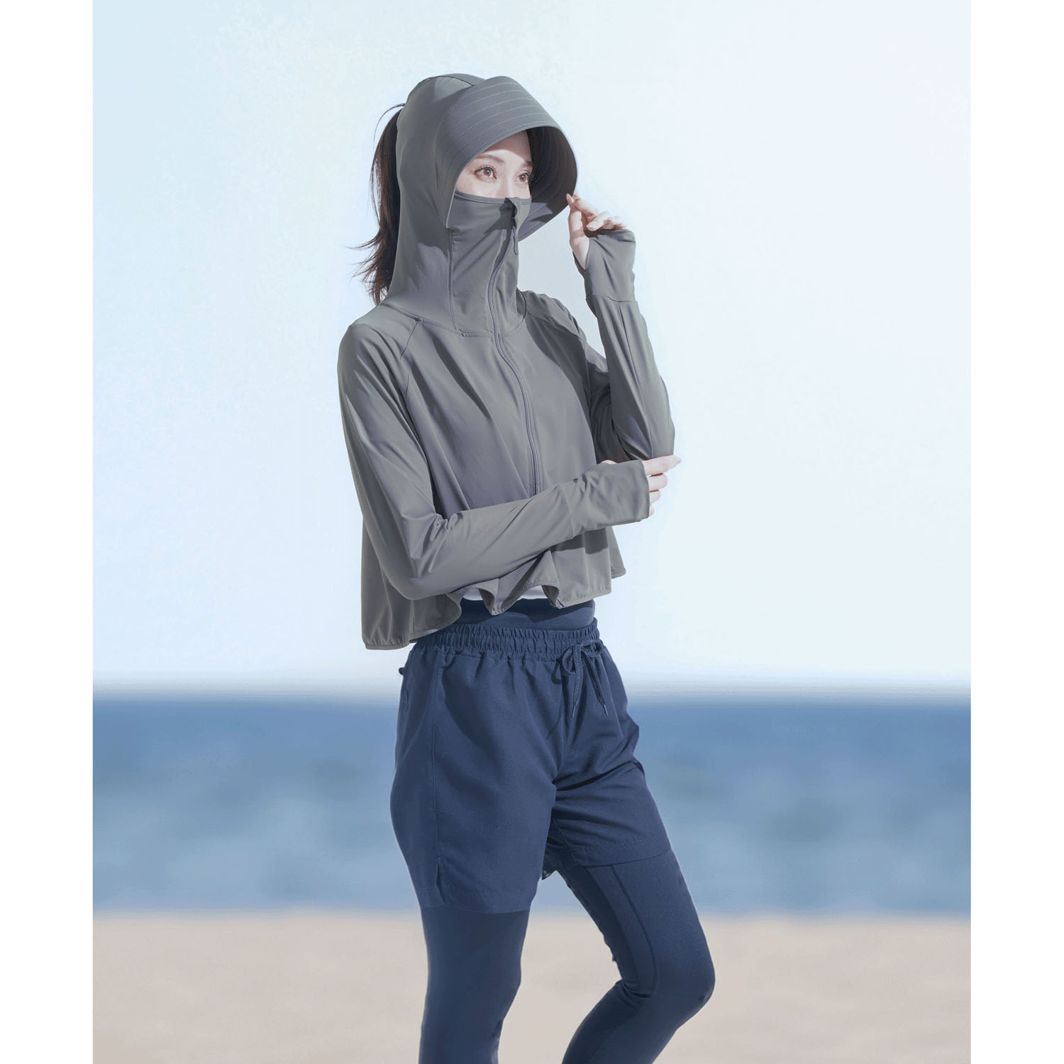 COGIT（コジット）Sun block LAB 爽壁 フェイスガードUVパーカー - 画像7