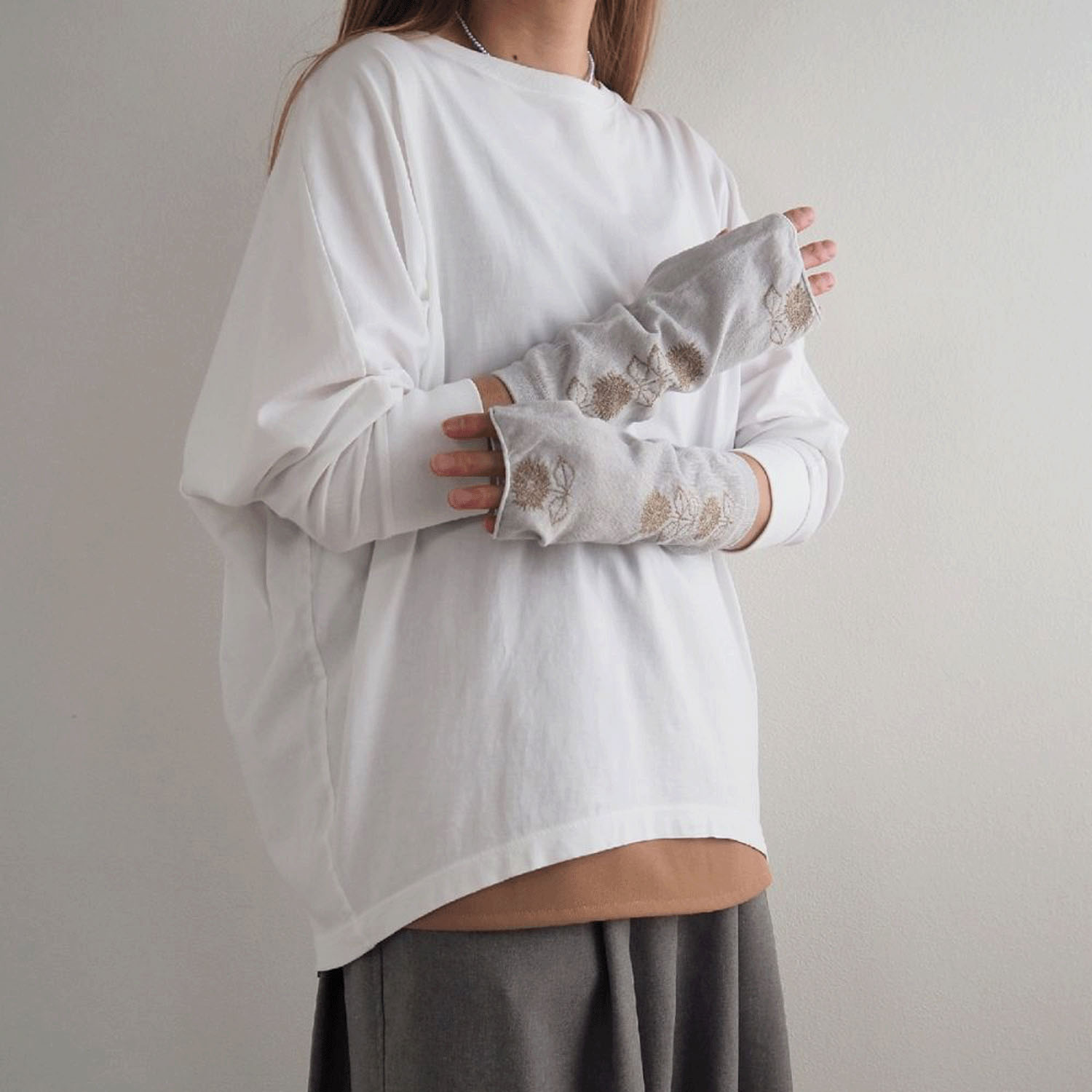 日本製 おさんぽアームカバー ショート - 画像1