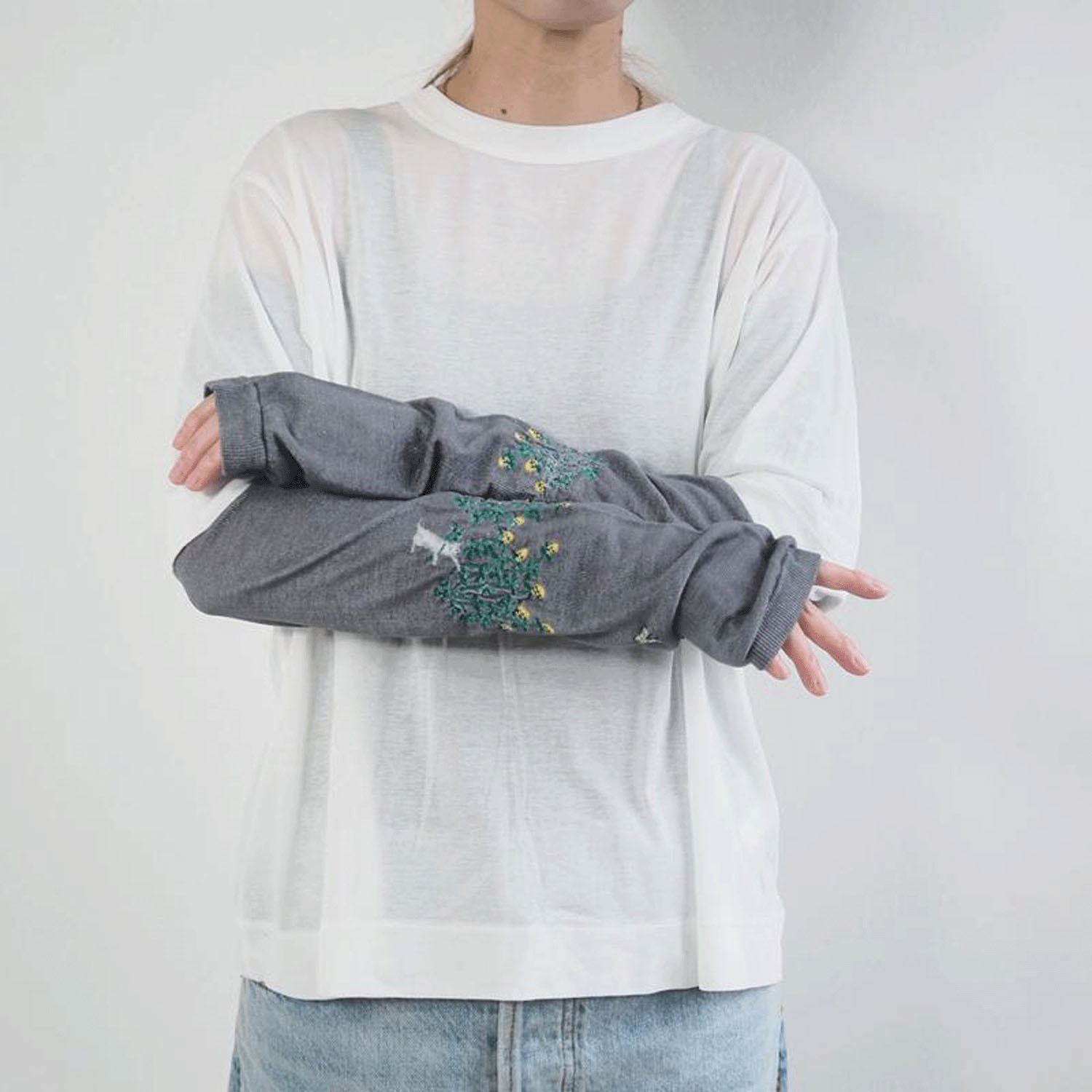 日本製 おさんぽアームカバー ロング