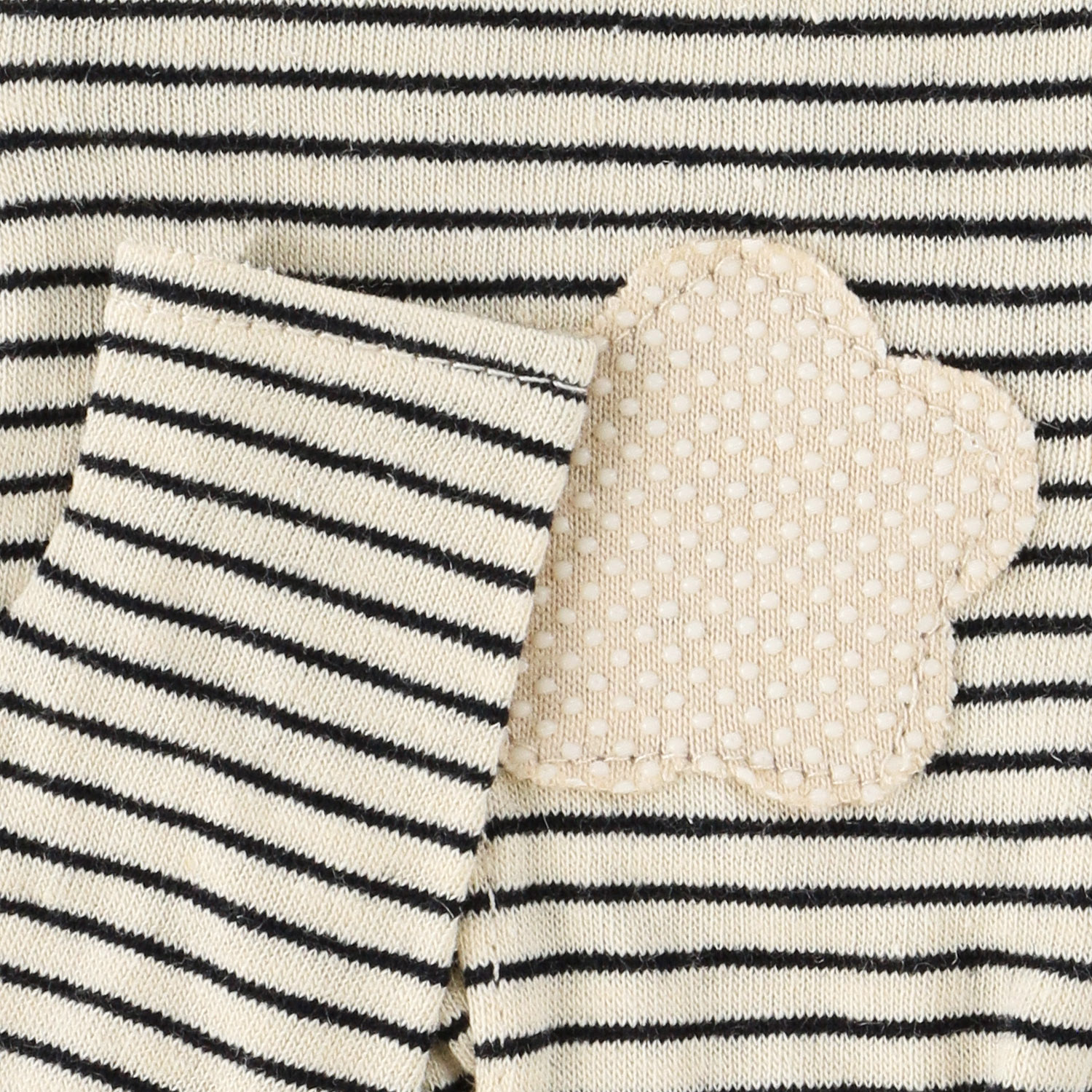 コットンリネンボーダーショートアームカバー - 画像3