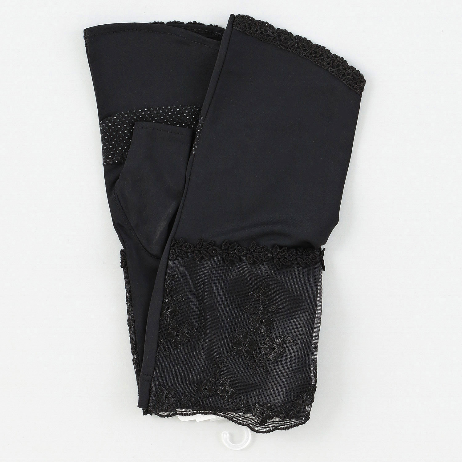 冷感抗菌チュールレースショートアームカバー - 画像3