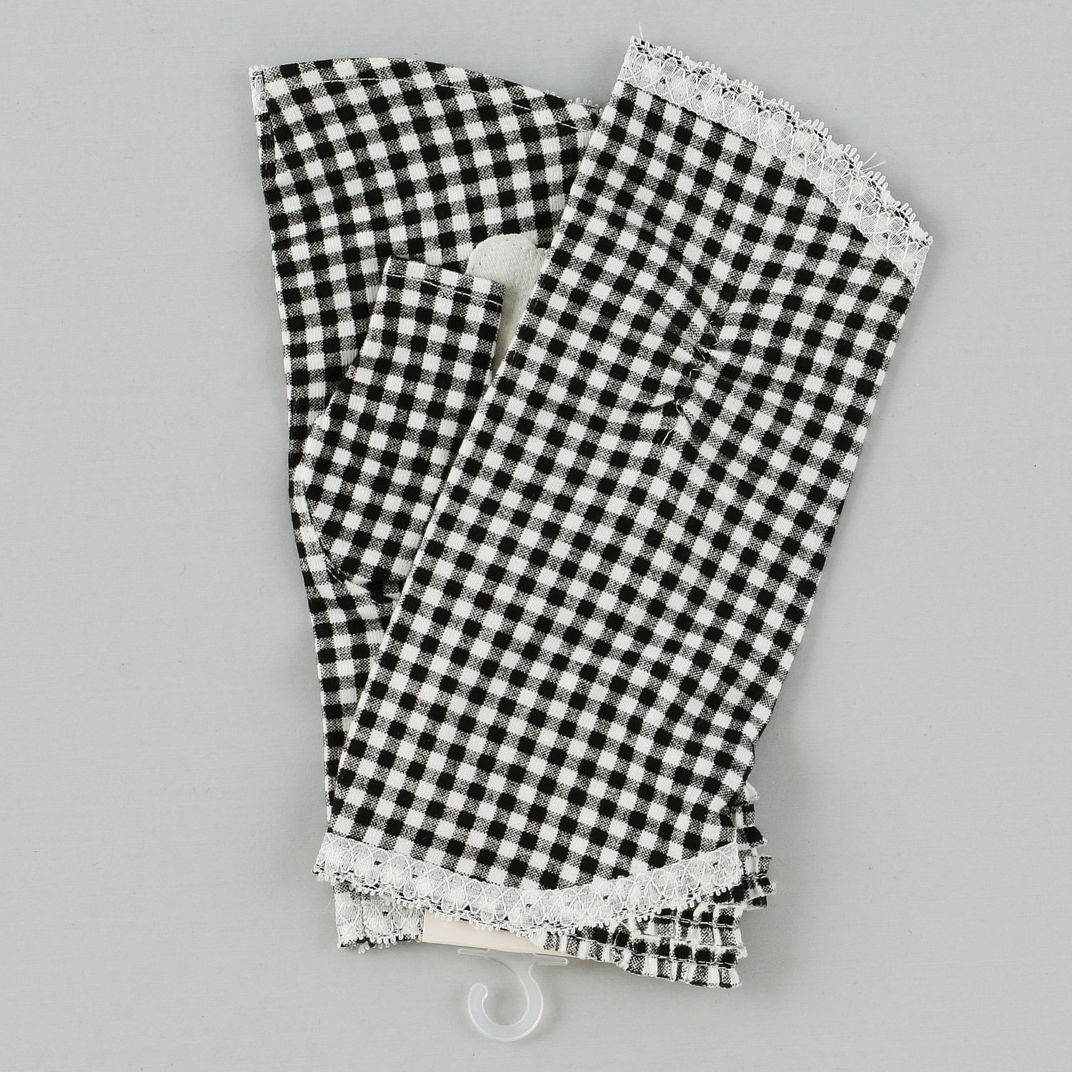 コットンギンガムチェックショートアームカバー - 画像3