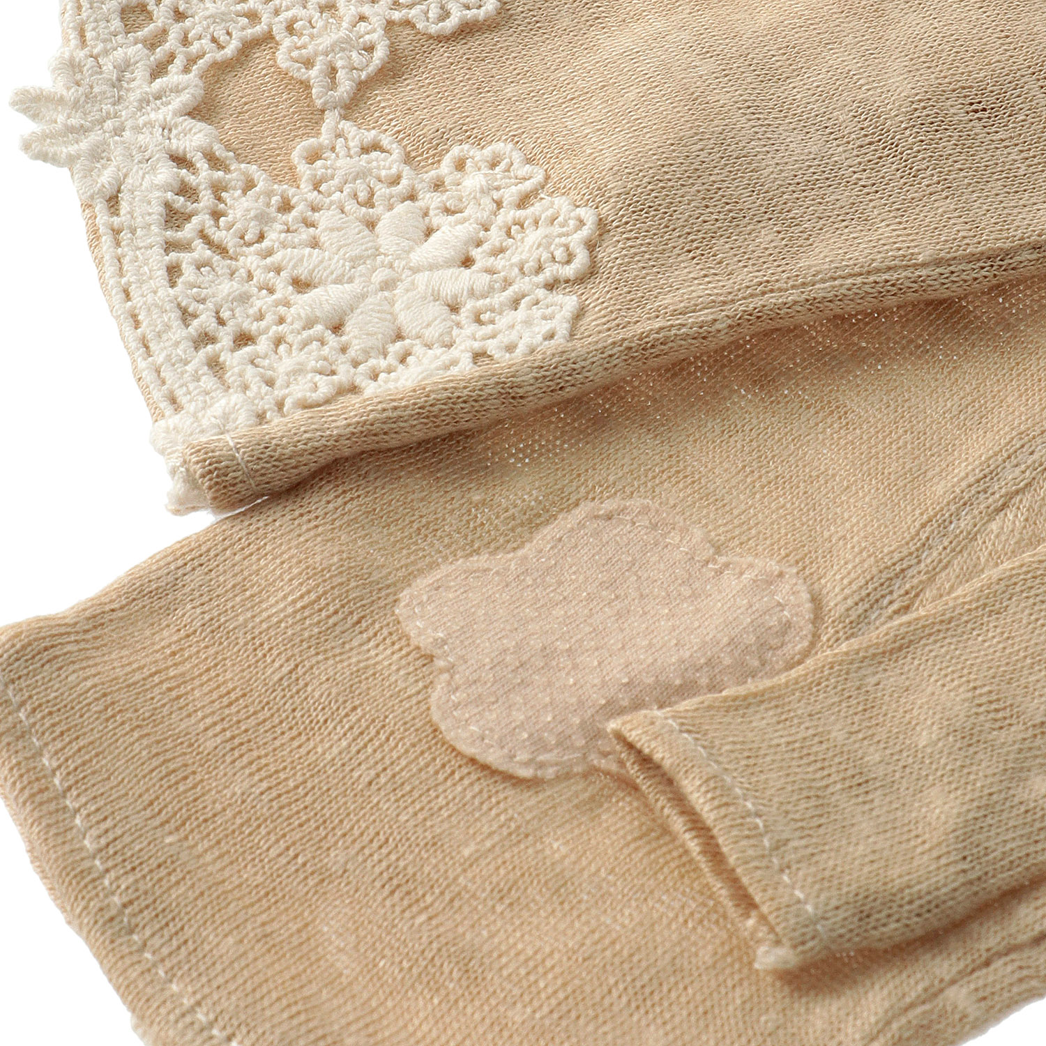 麻100％レースロングアームカバー - 画像4