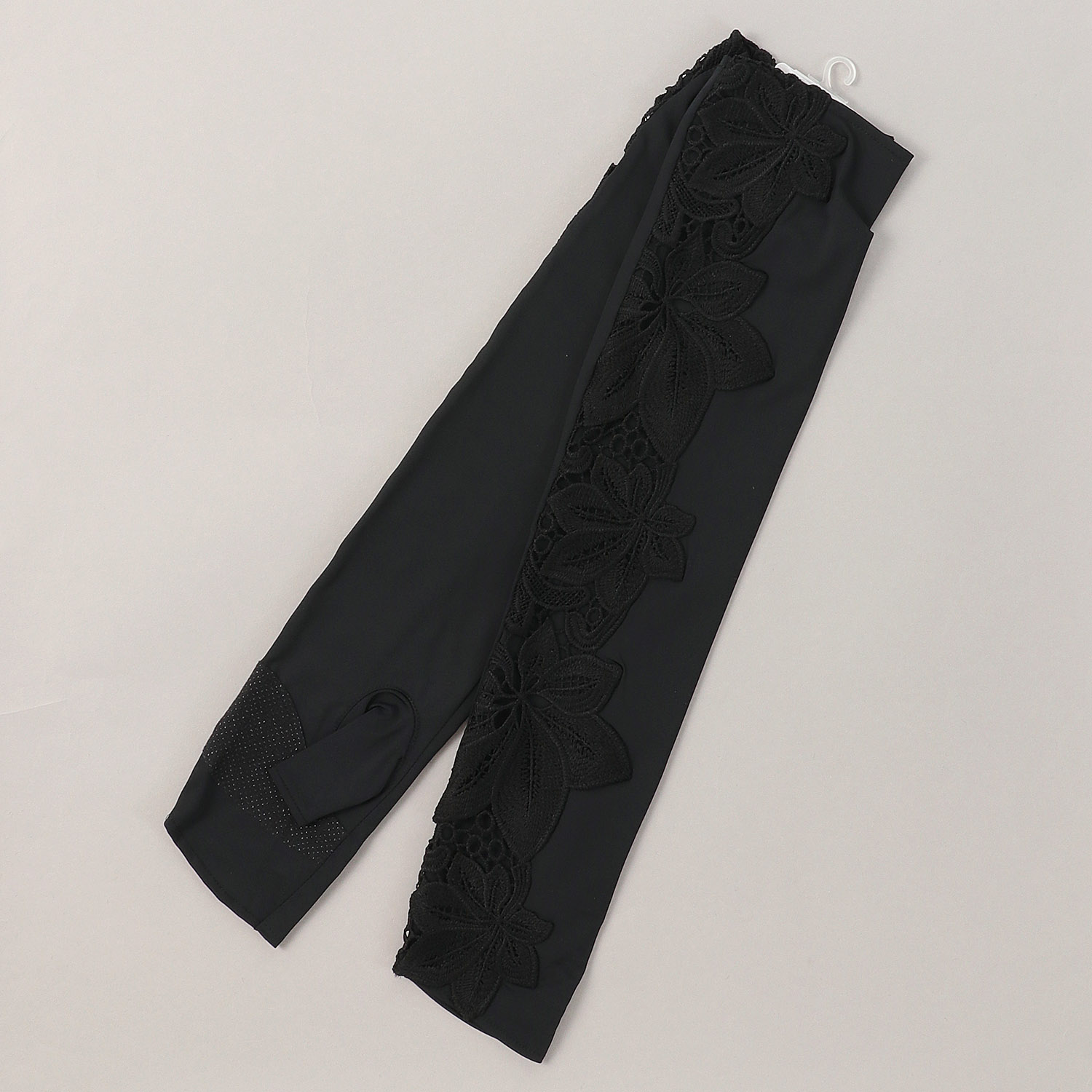 冷感抗菌ボタニカルレースロングアームカバー - 画像4