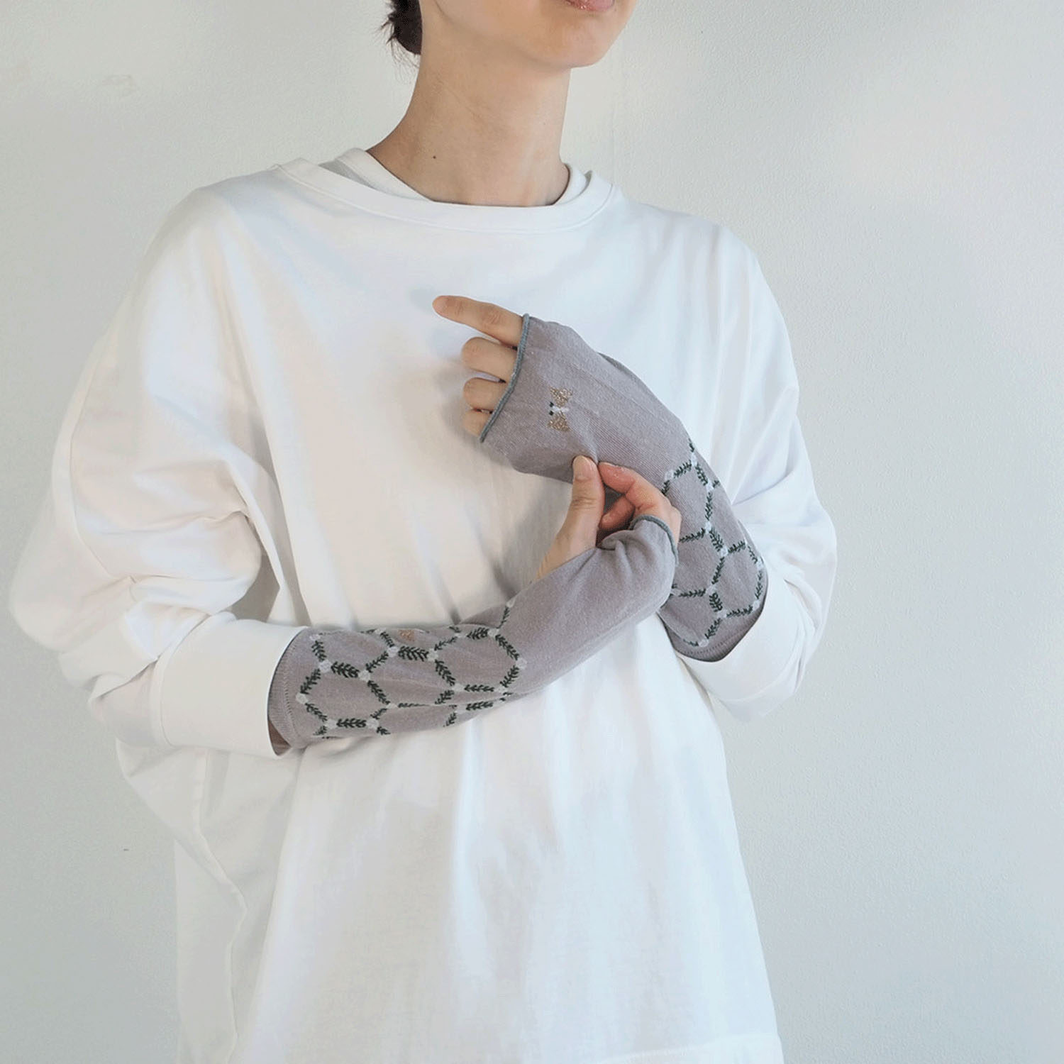 日本製 おさんぽアームカバー ショート - 画像12