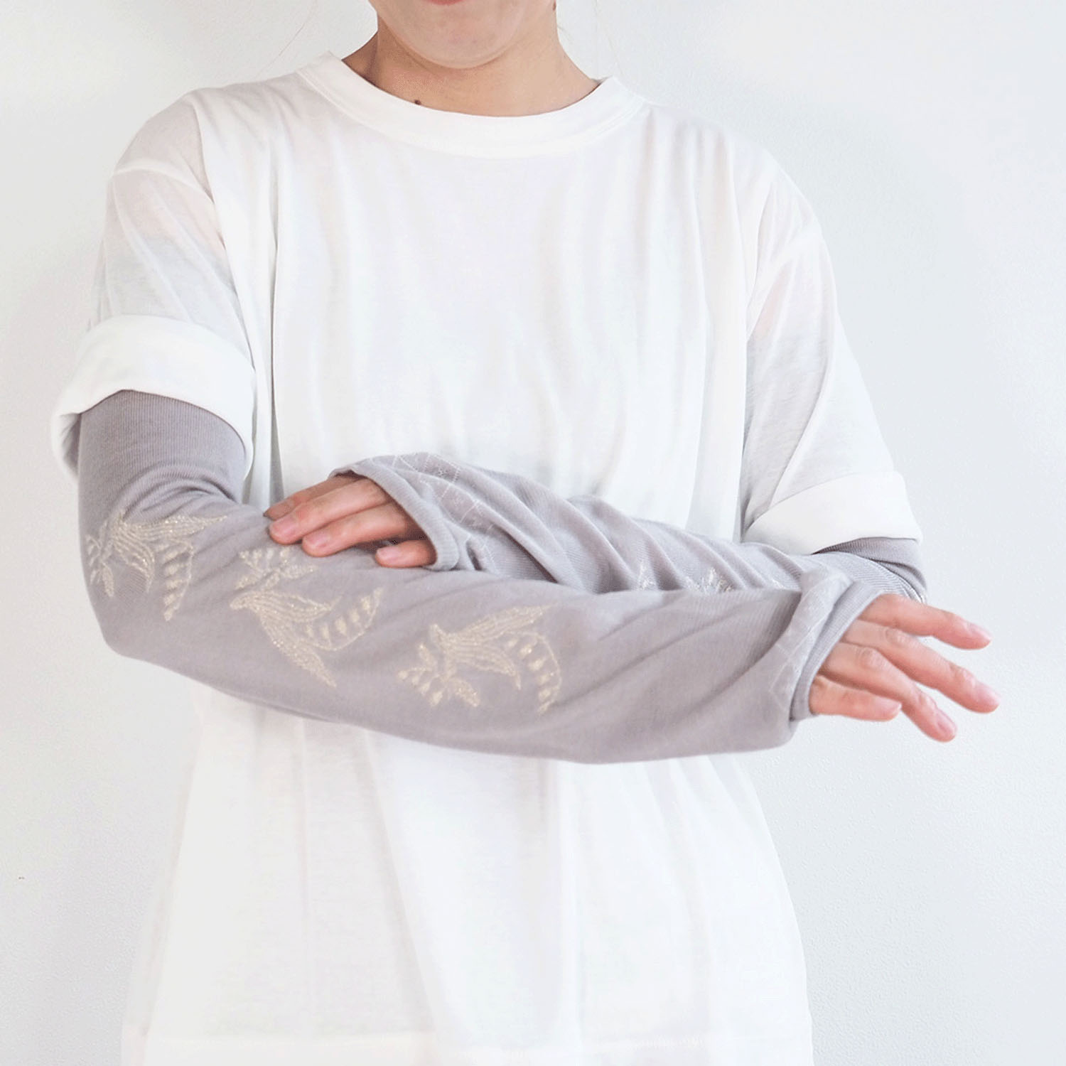 日本製 おさんぽアームカバー ロング - 画像13