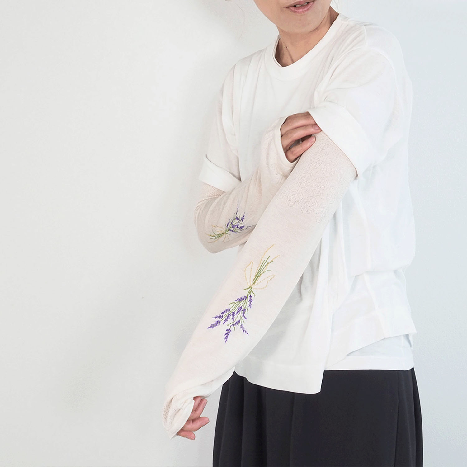 日本製 おさんぽアームカバー ロング - 画像32