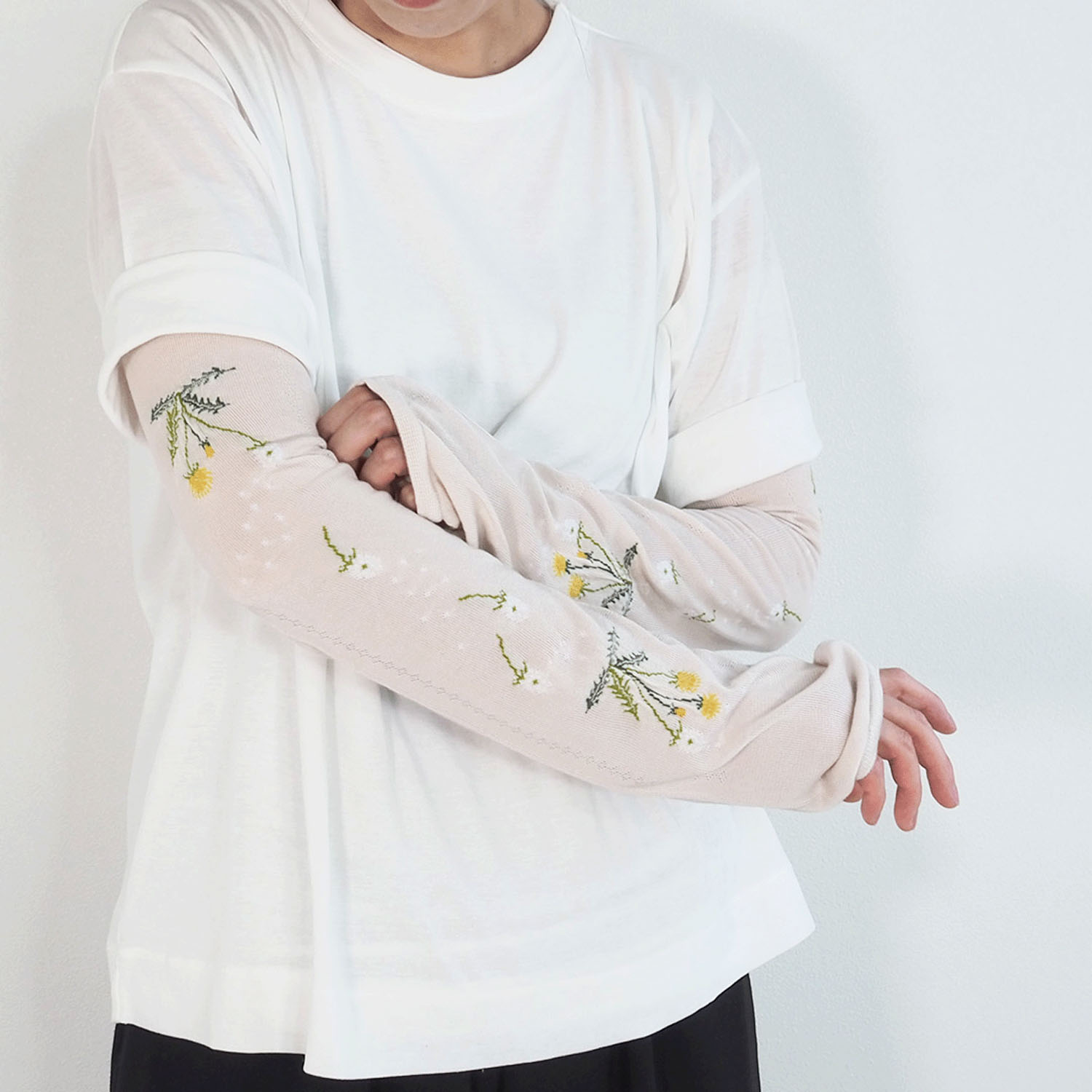 日本製 おさんぽアームカバー ロング - 画像1