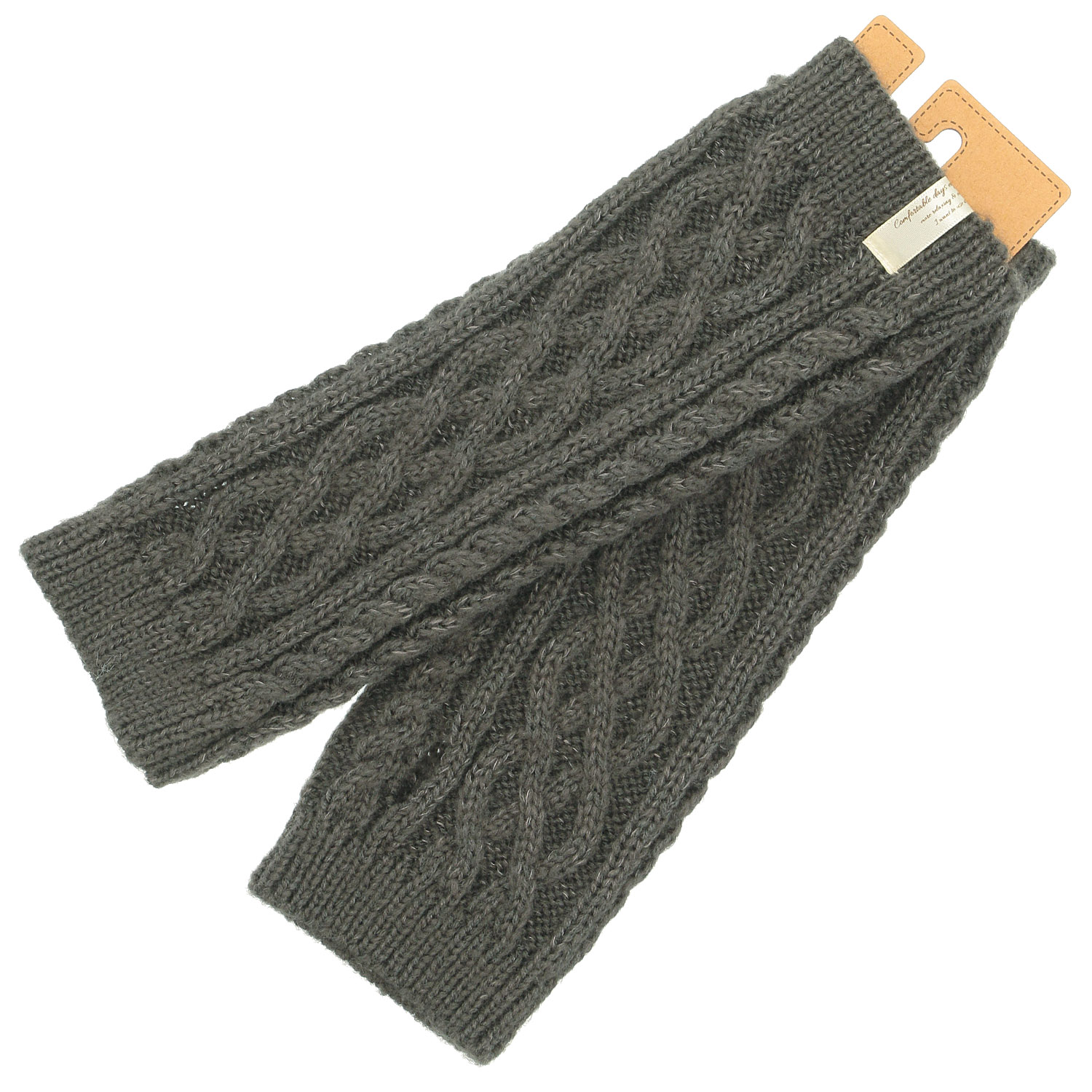 ケーブルニットアームウォーマー - 画像2