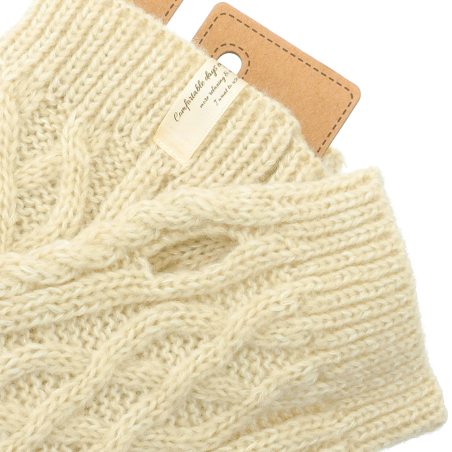 ケーブルニットアームウォーマー - 画像5