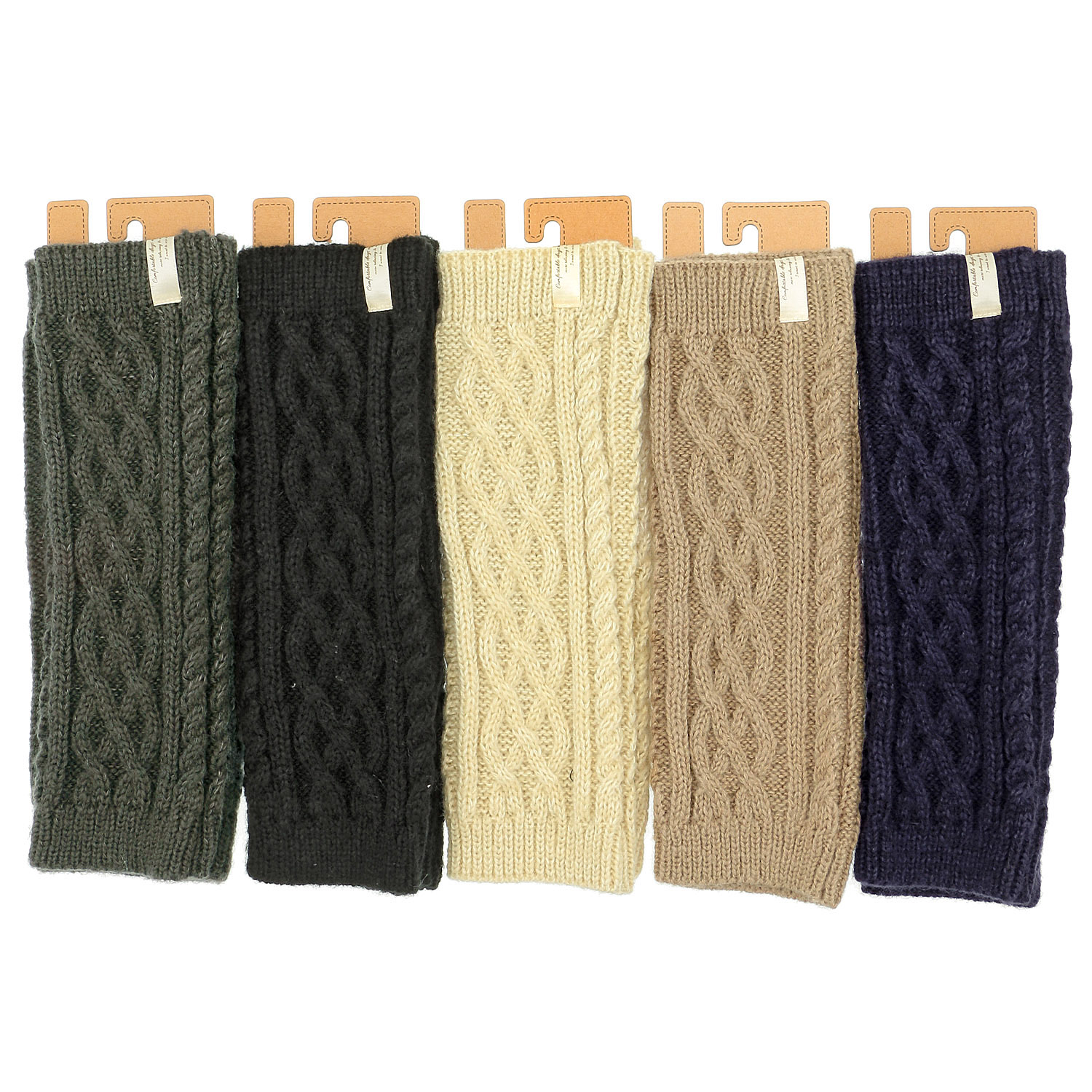 ケーブルニットアームウォーマー - 画像1