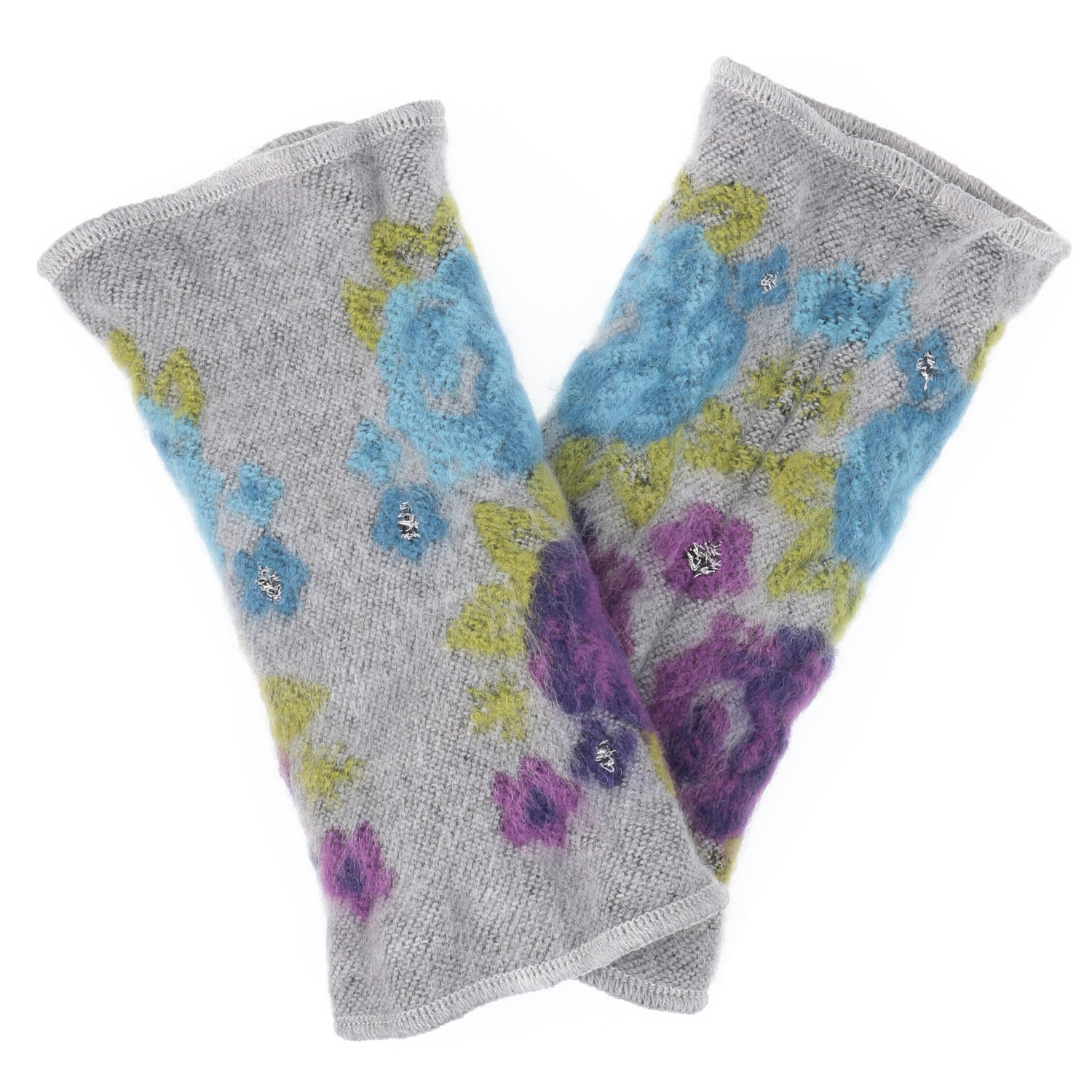 【チャコールグレー終了】ラシクモア ダブルローズ ハンドウォーマー