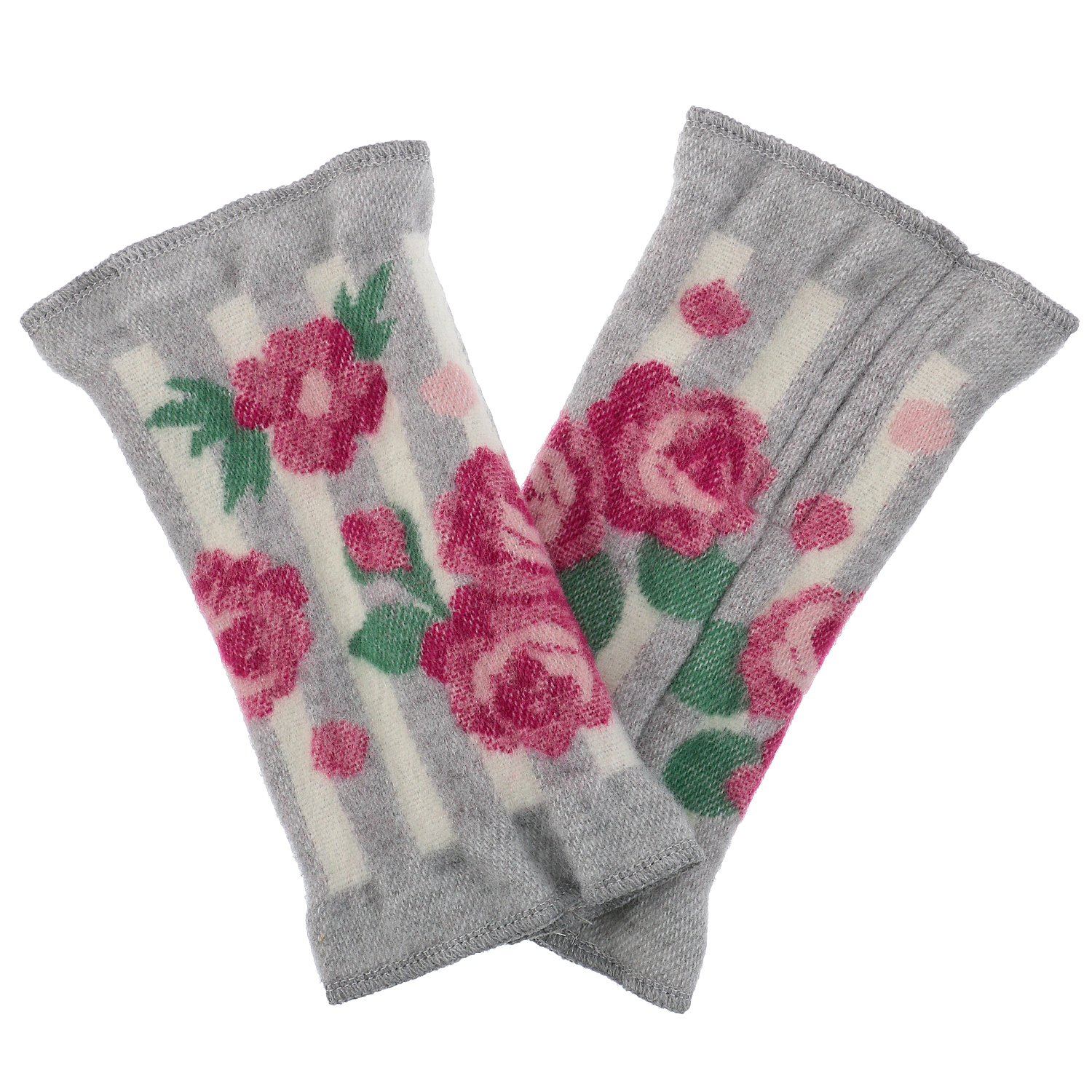 【ピンク終了】ラシクモア ストライプローズ ハンドウォーマー - 画像2