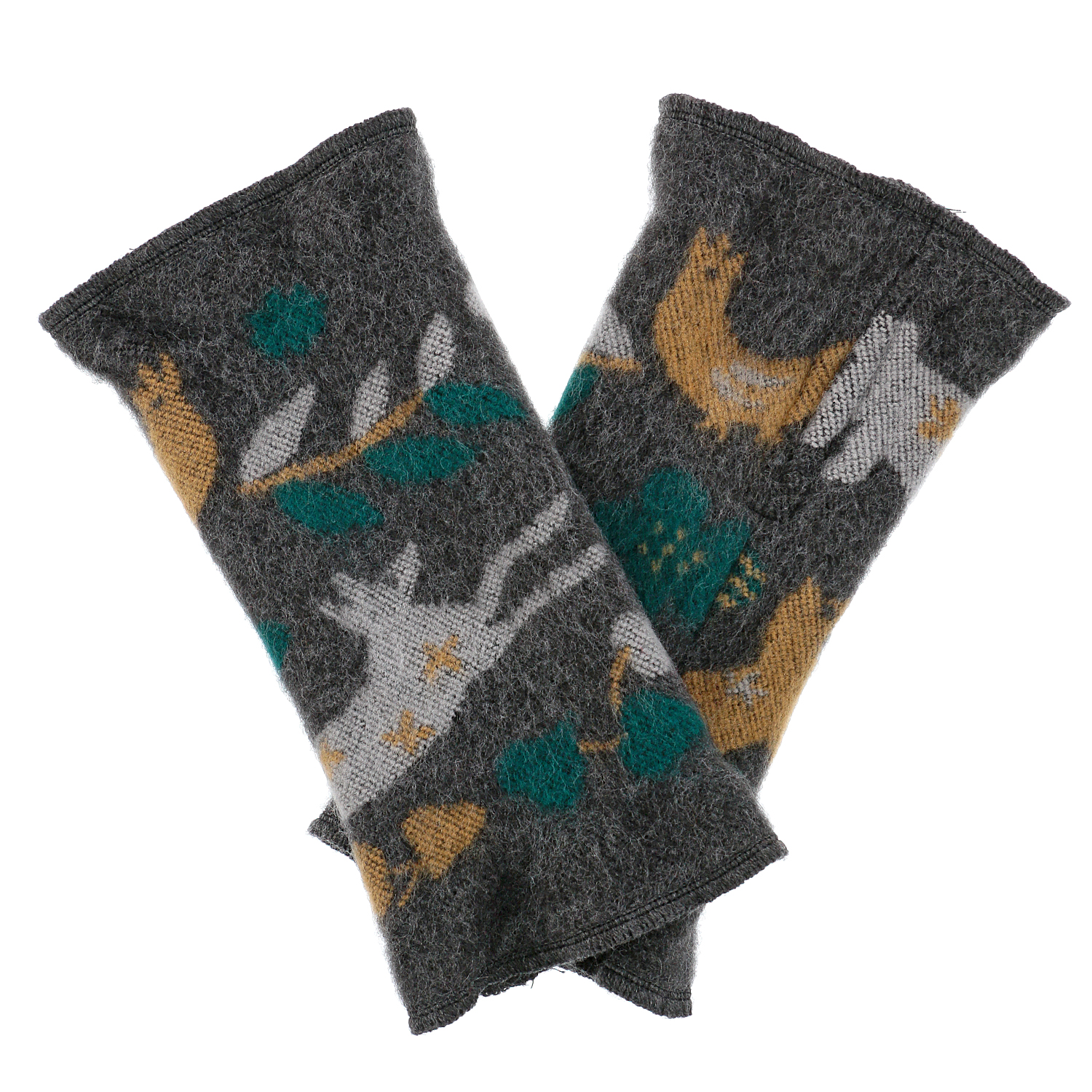 【チャコールグレー終了】ラシクモア アニマルフォレスト ハンドウォーマー - 画像2