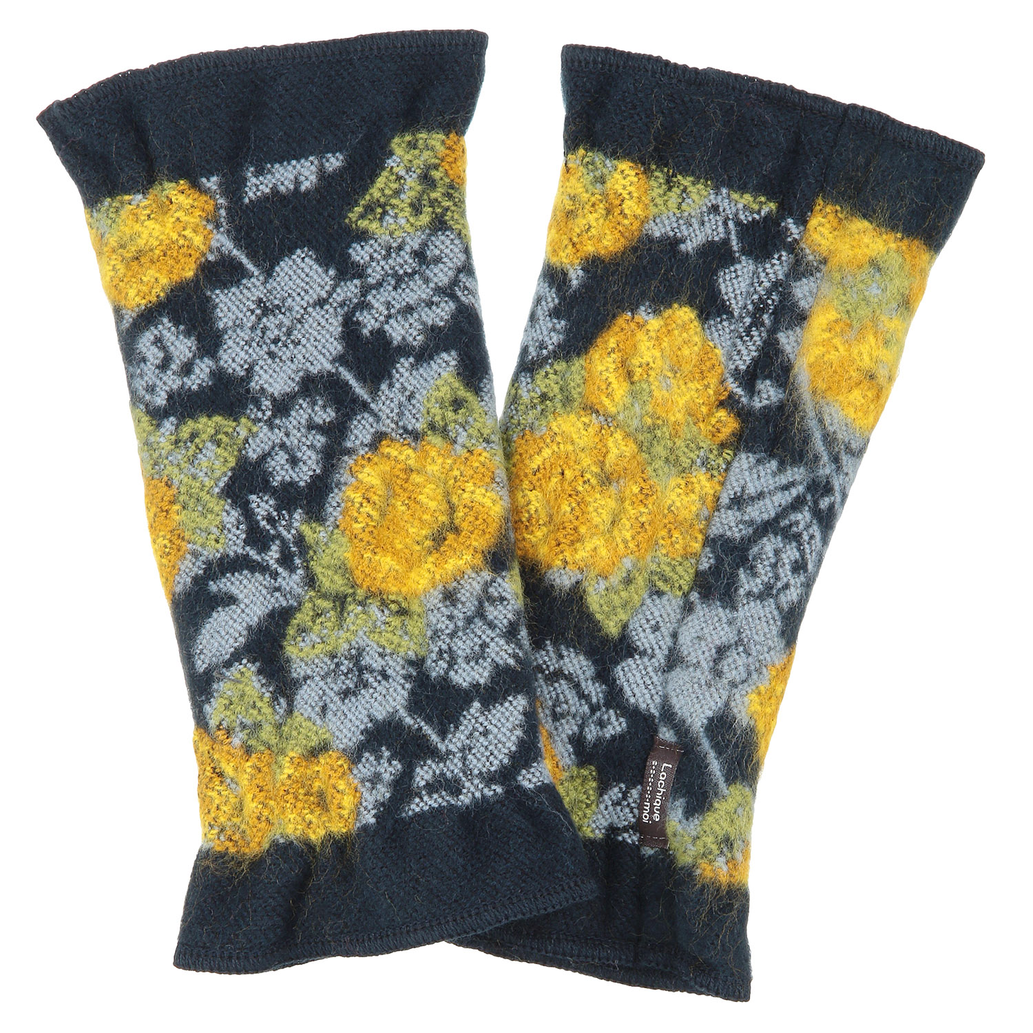 【マリンブルー終了】ラシクモア シルエットフラワーハンドウォーマー - 画像2