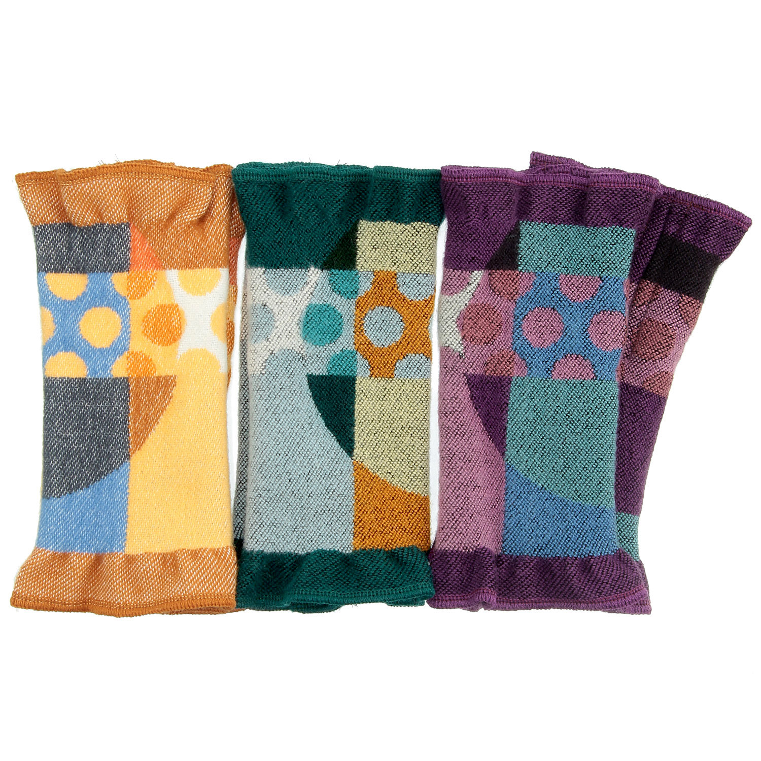 ラシクモア ミックスパターンハンドウォーマー