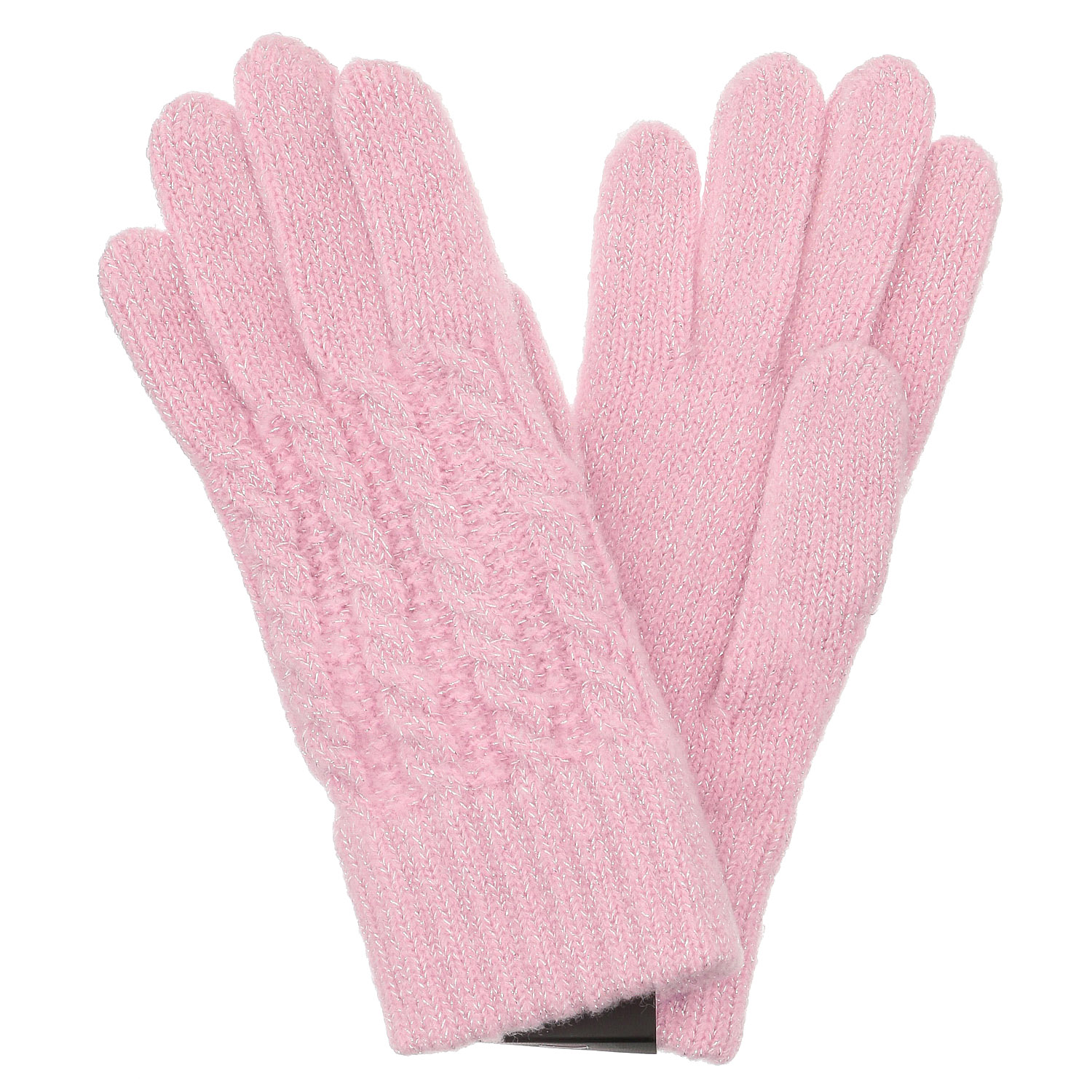 ELLE ラメケーブルニット手袋 - 画像5