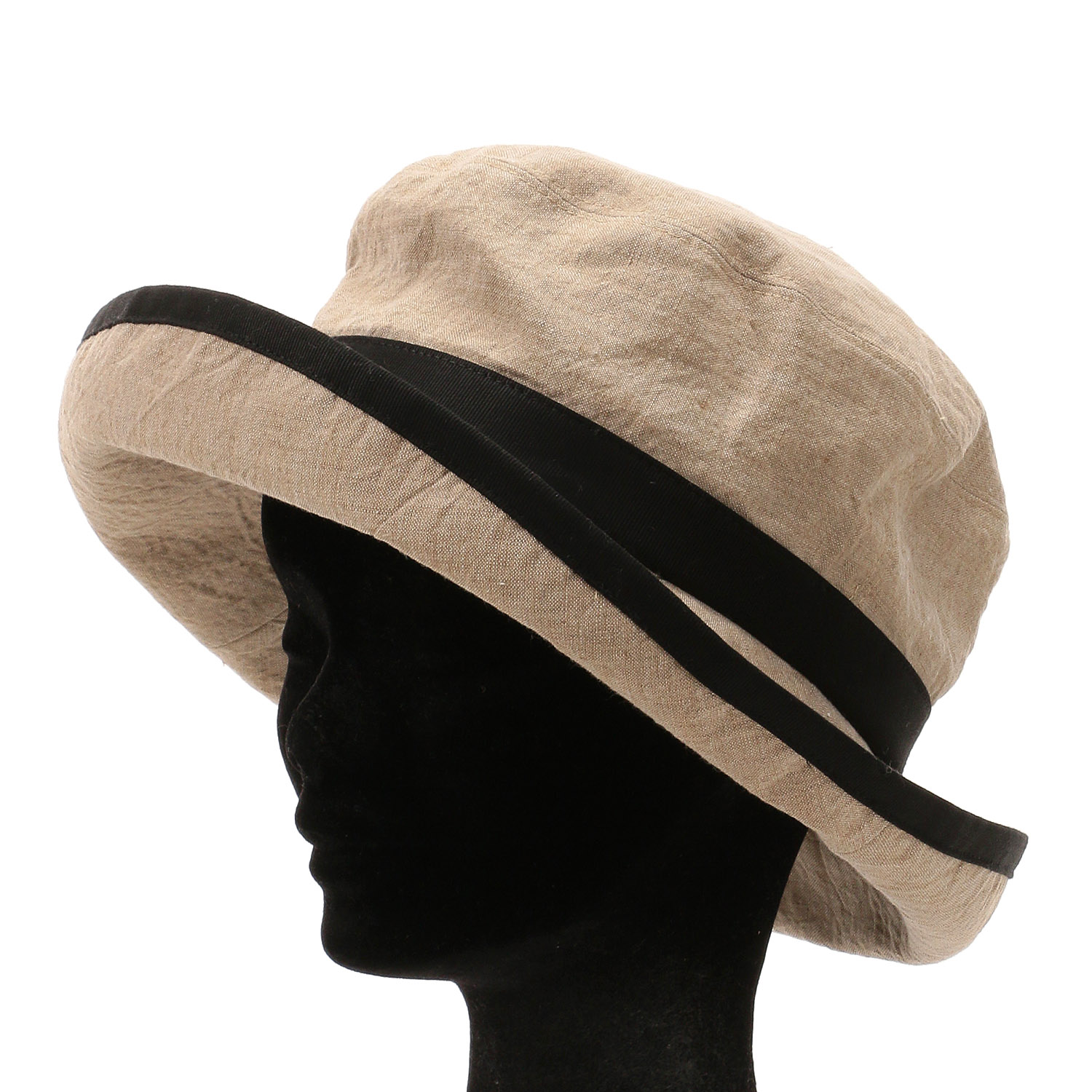 NAMIKI 配色リネンセーラーハット - 画像2