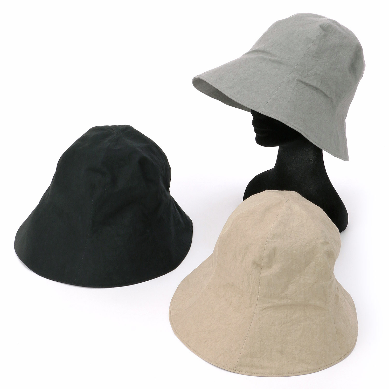 NAMIKI コットンサイズアジャスターチューリップハット - 画像1