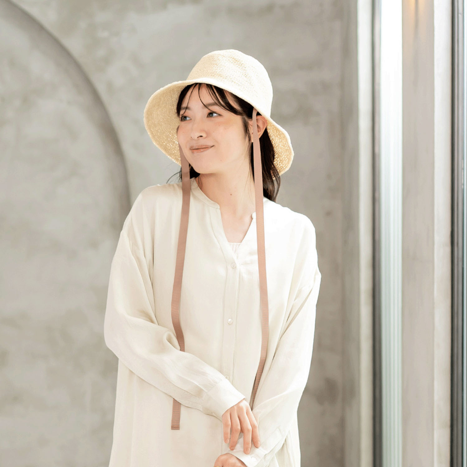 軽くて涼しい たためるペーパークロシェハット