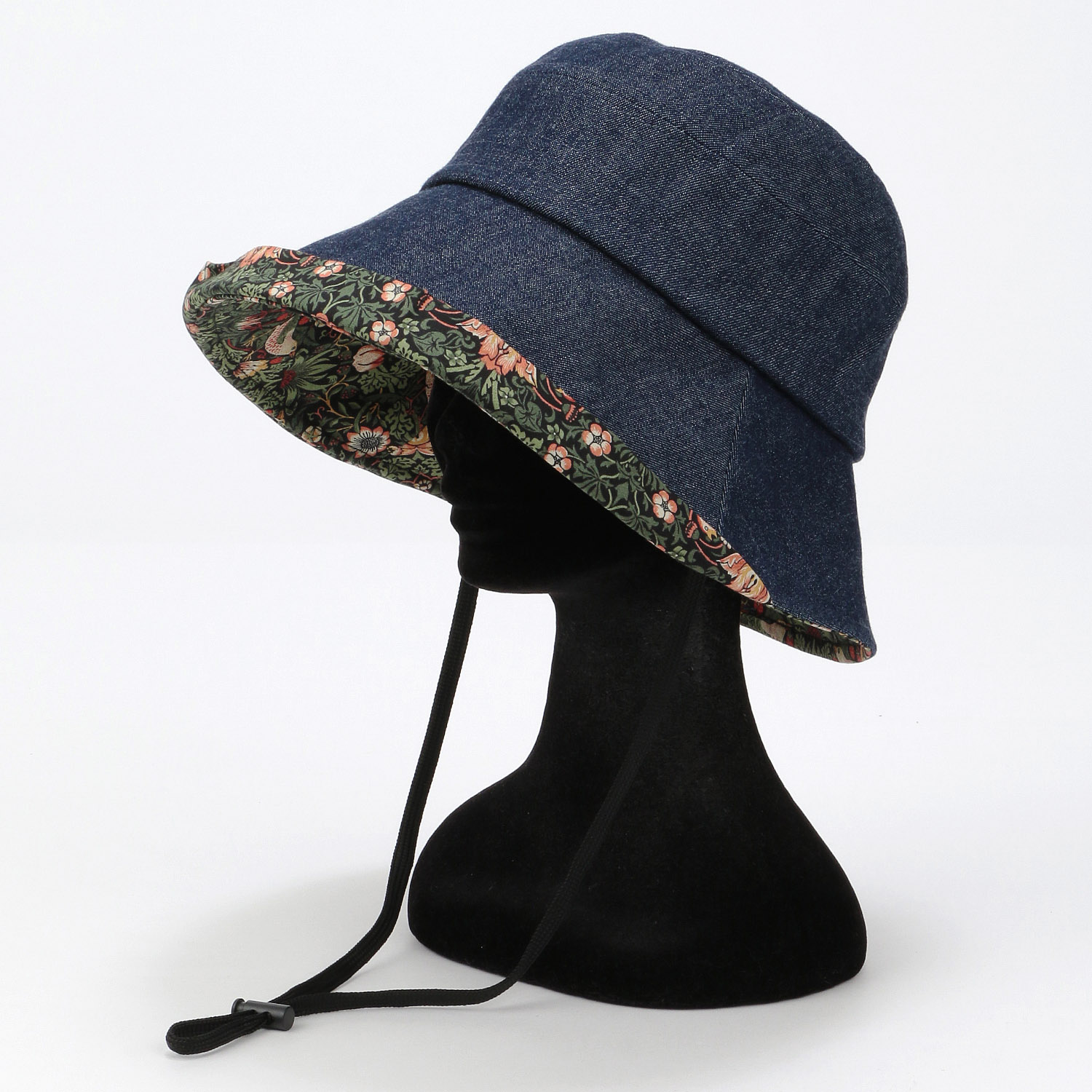 児島デニム×イチゴ泥棒エッジアップハット - 画像7