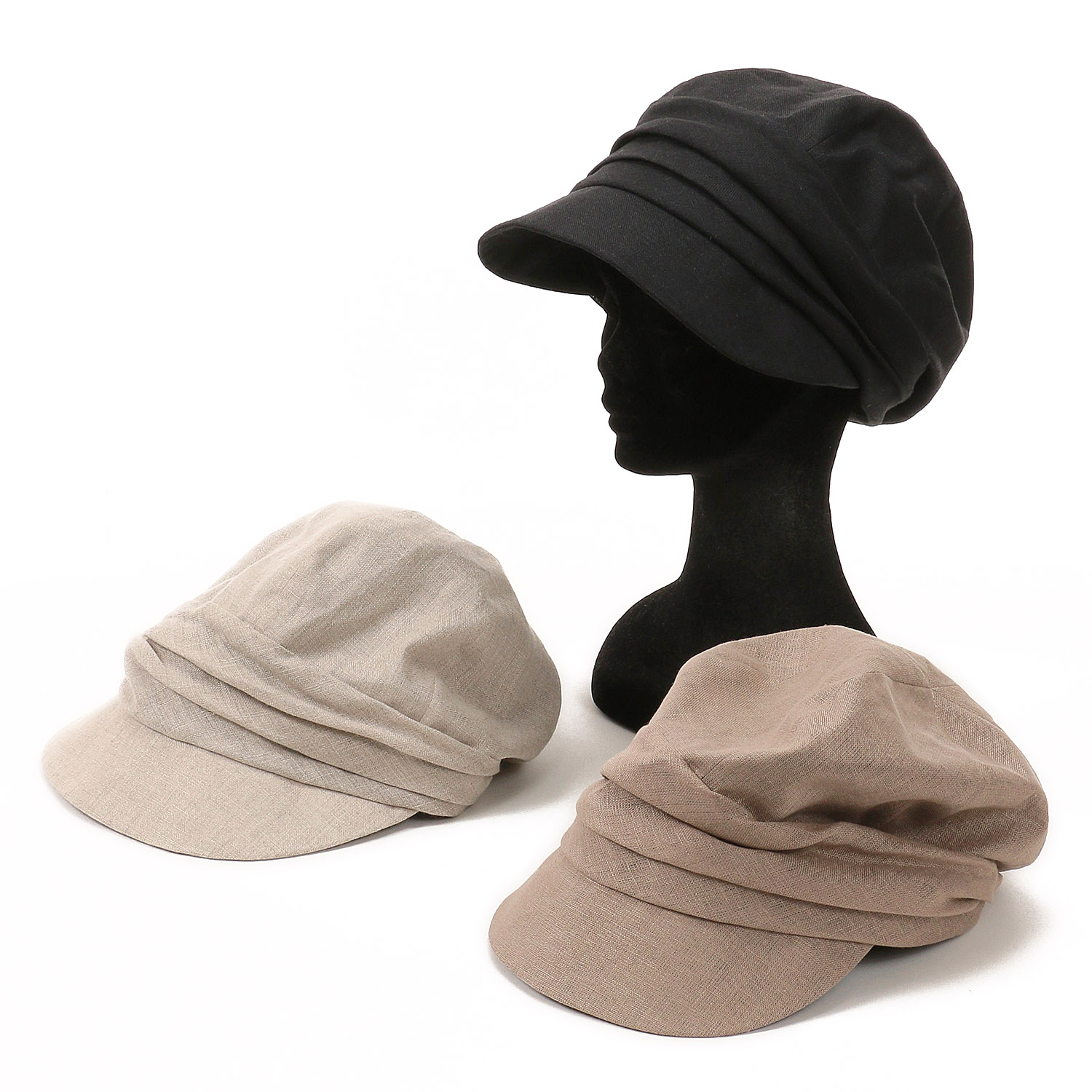 NAMIKI リネンギャザーキャスケット - 画像1