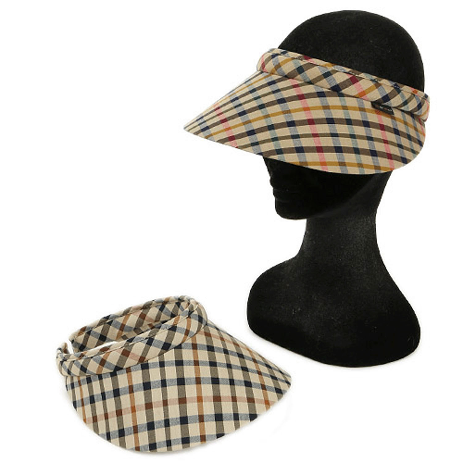 DAKS チェッククリップ バイザー - 画像1