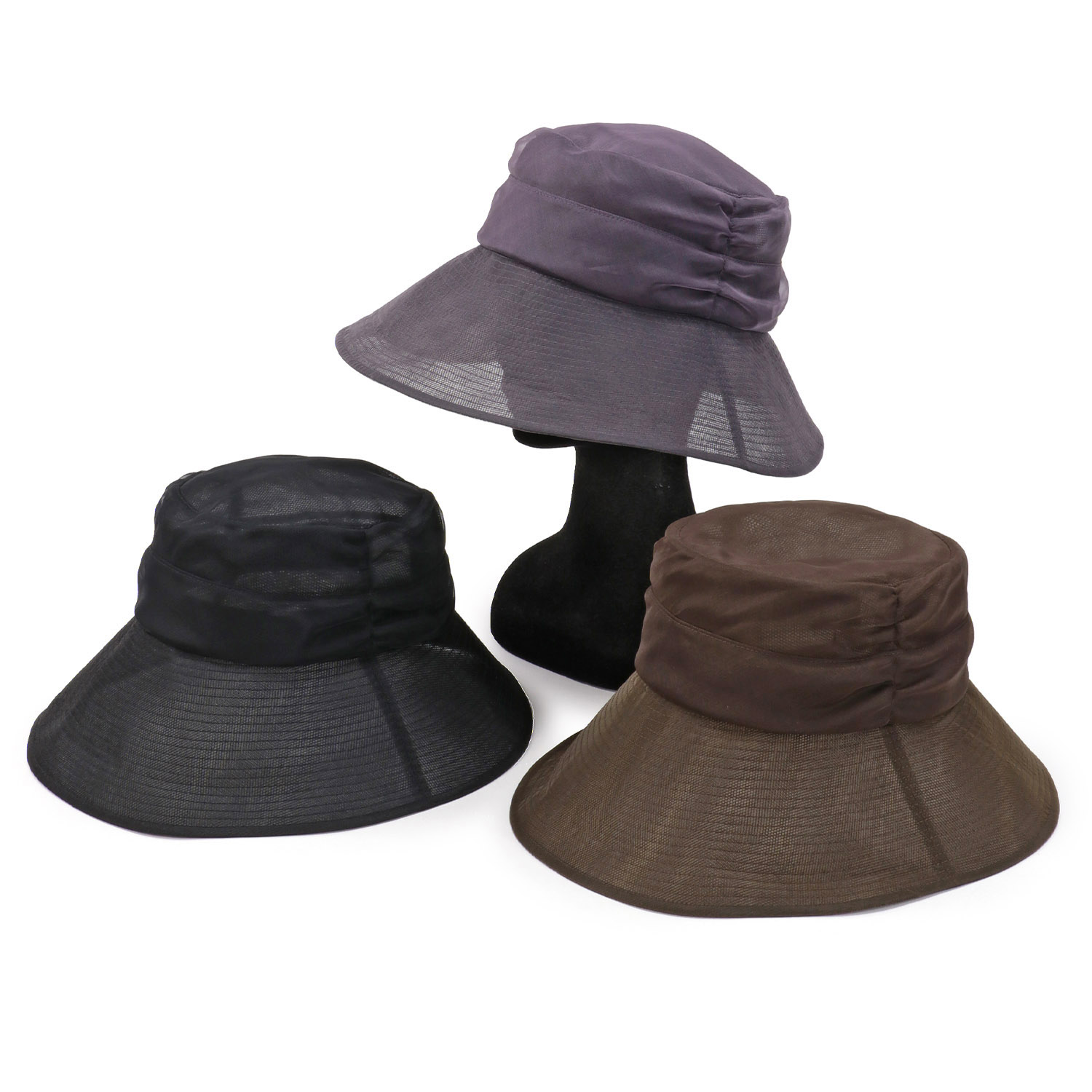 シルクオーガンジーサハリハット