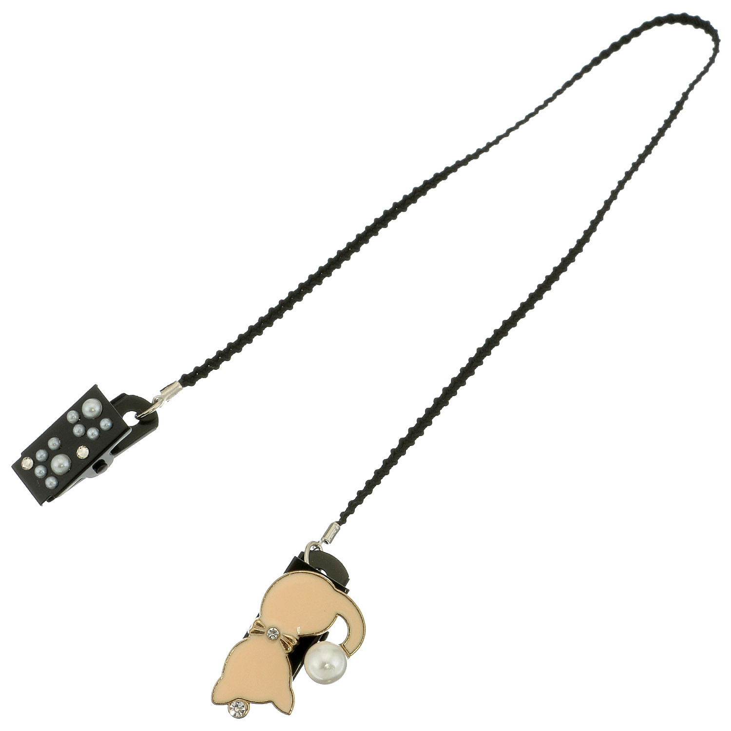 日本製 帽子クリップ 猫＆パール - 画像5