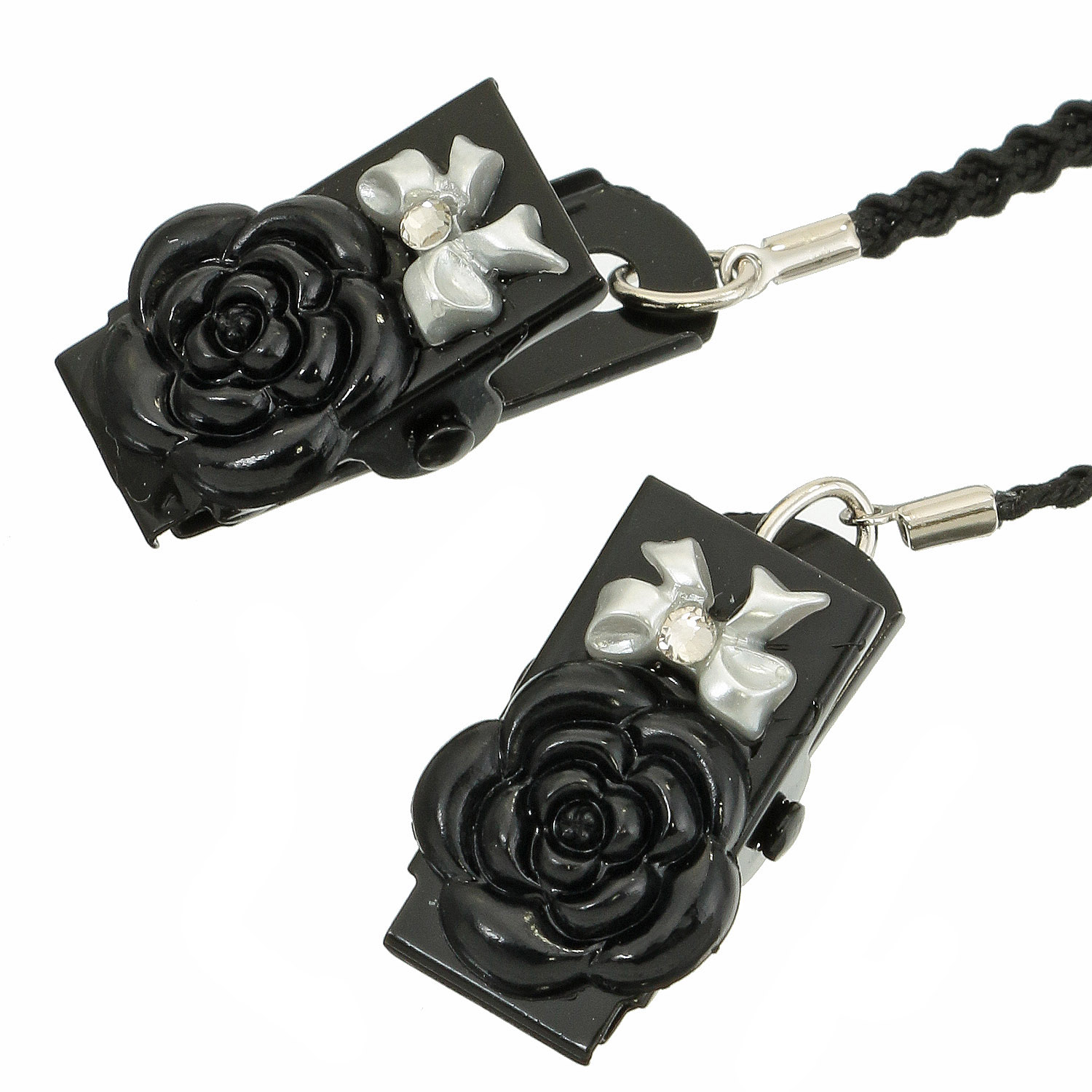 日本製 帽子クリップ カメリア＆リボン - 画像3