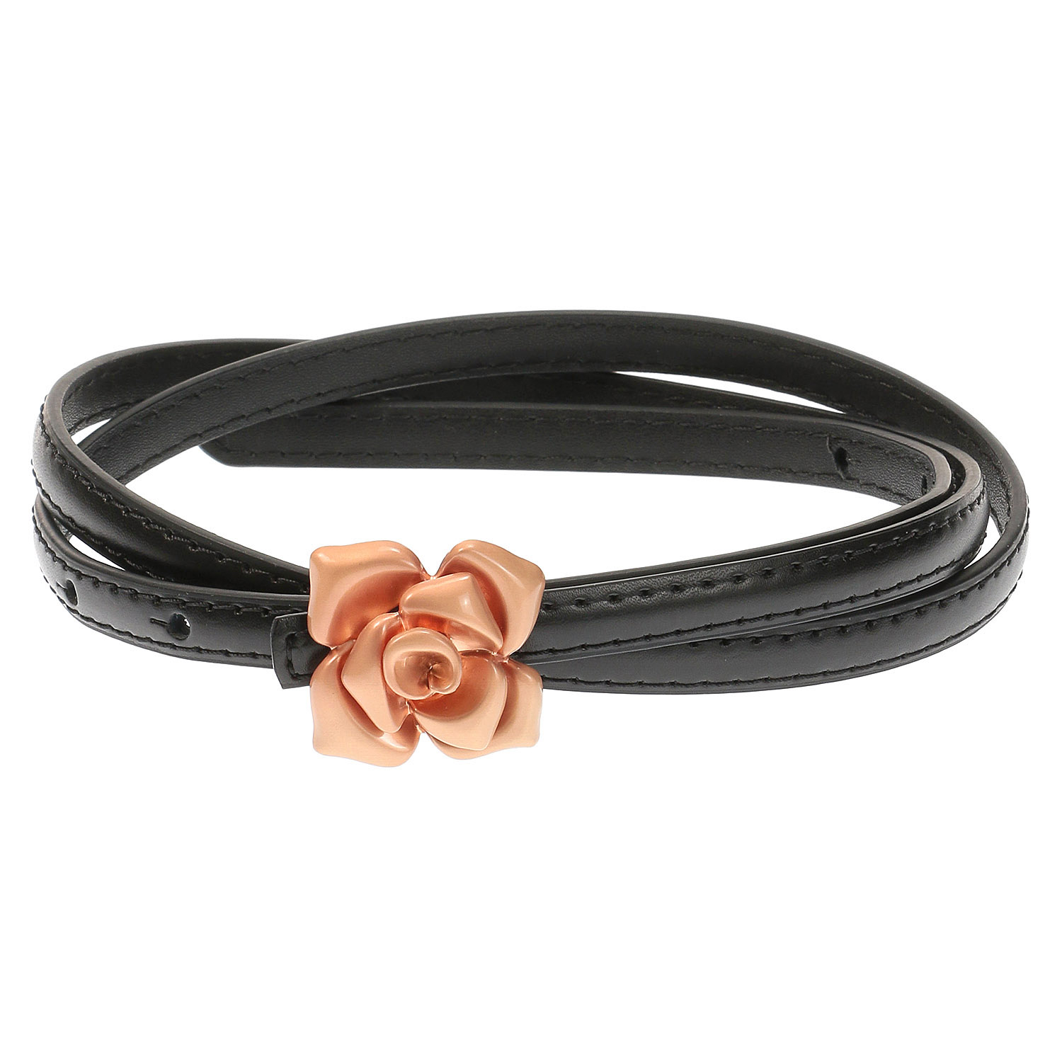 ローズバックル細幅ベルト - 画像2