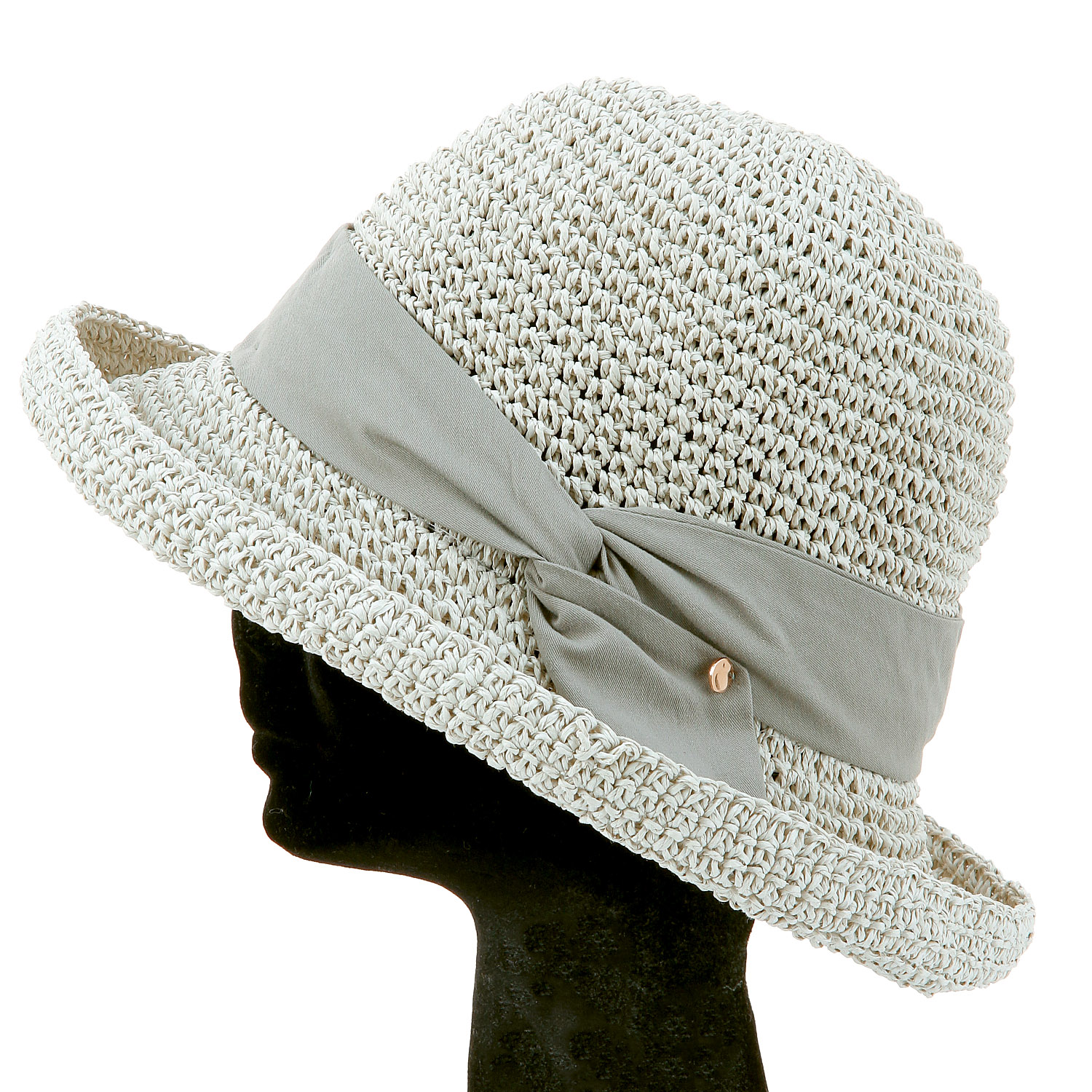 細編みリボンハット - 画像3