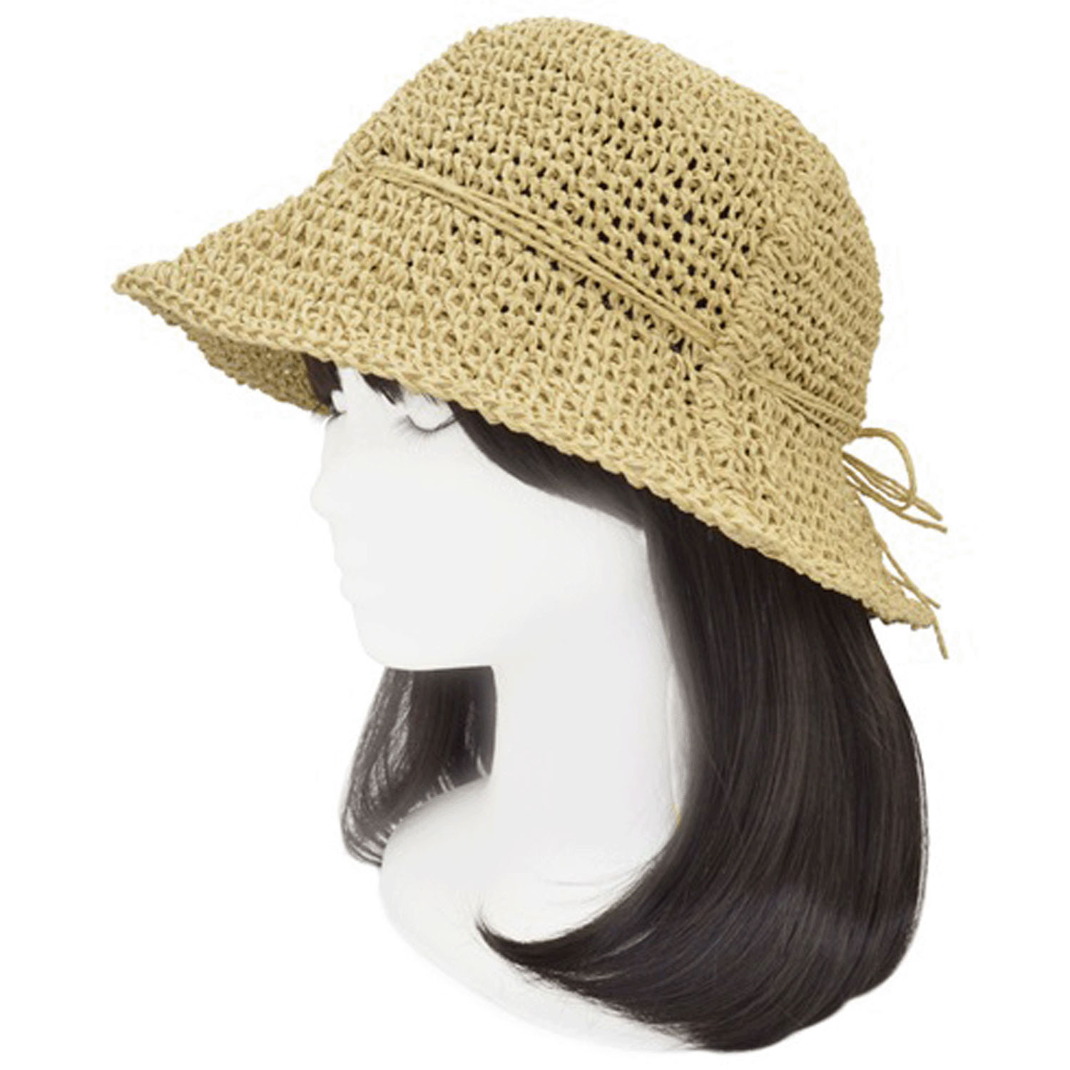 縄編みダウンハット - 画像1