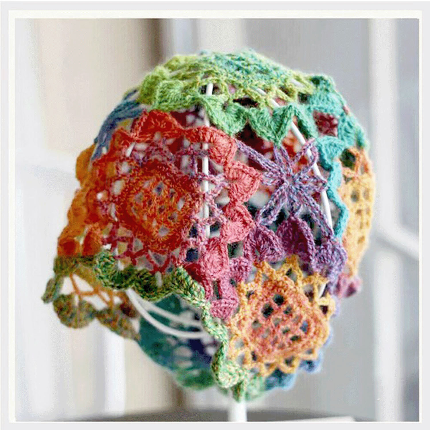 ミックスカラーフラワーニット - 画像2