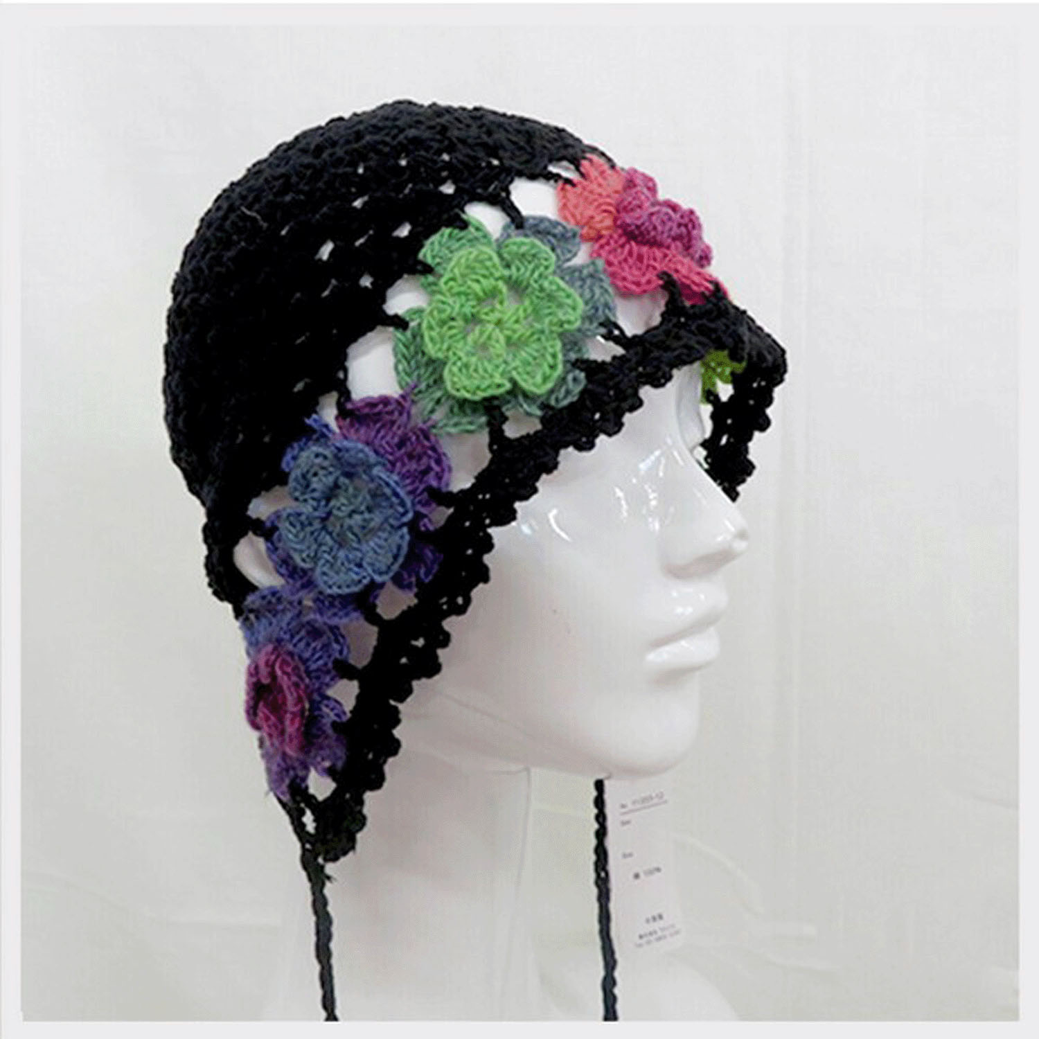 フラワーニットボンネット - 画像1