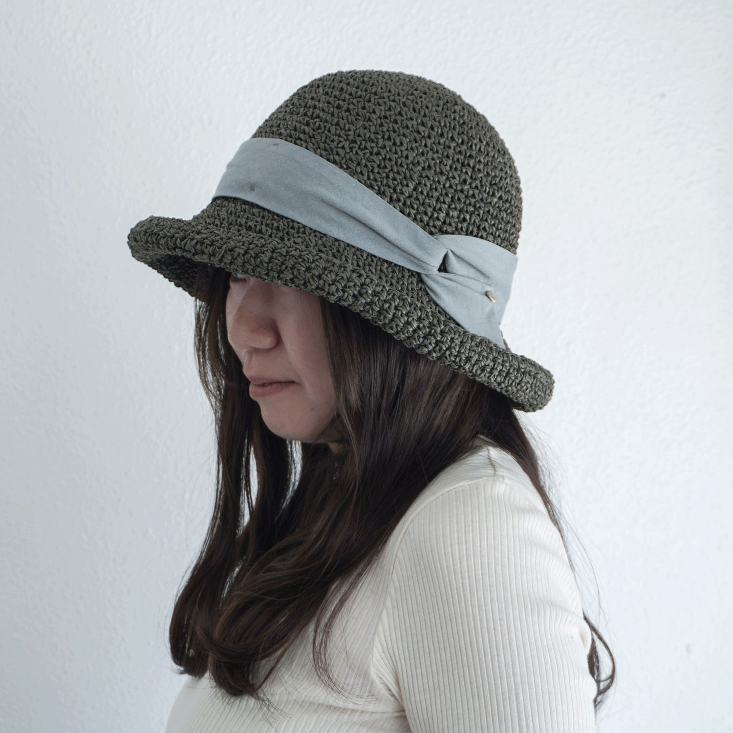 【エトワールオリジナル】細編みリボンハット - 画像1