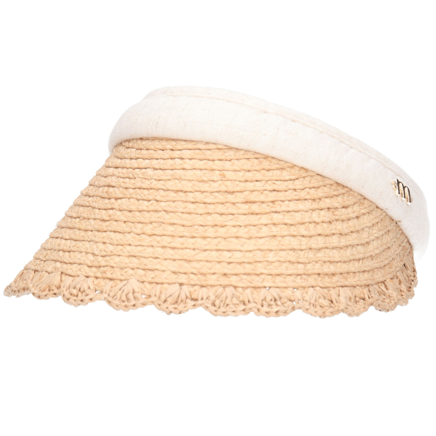 MILSA ラフィアスカラップクリップバイザー - 画像4