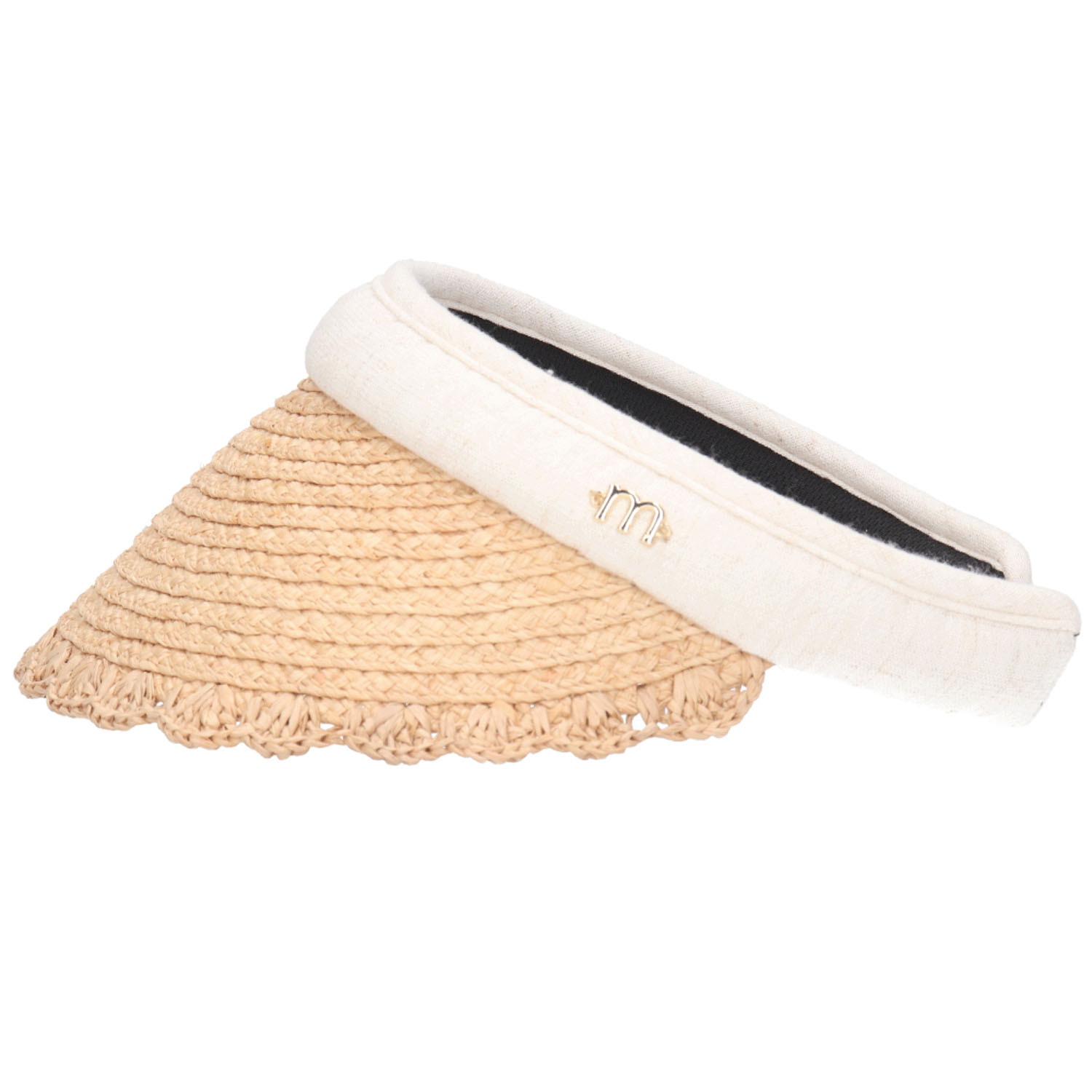 MILSA ラフィアスカラップクリップバイザー - 画像5